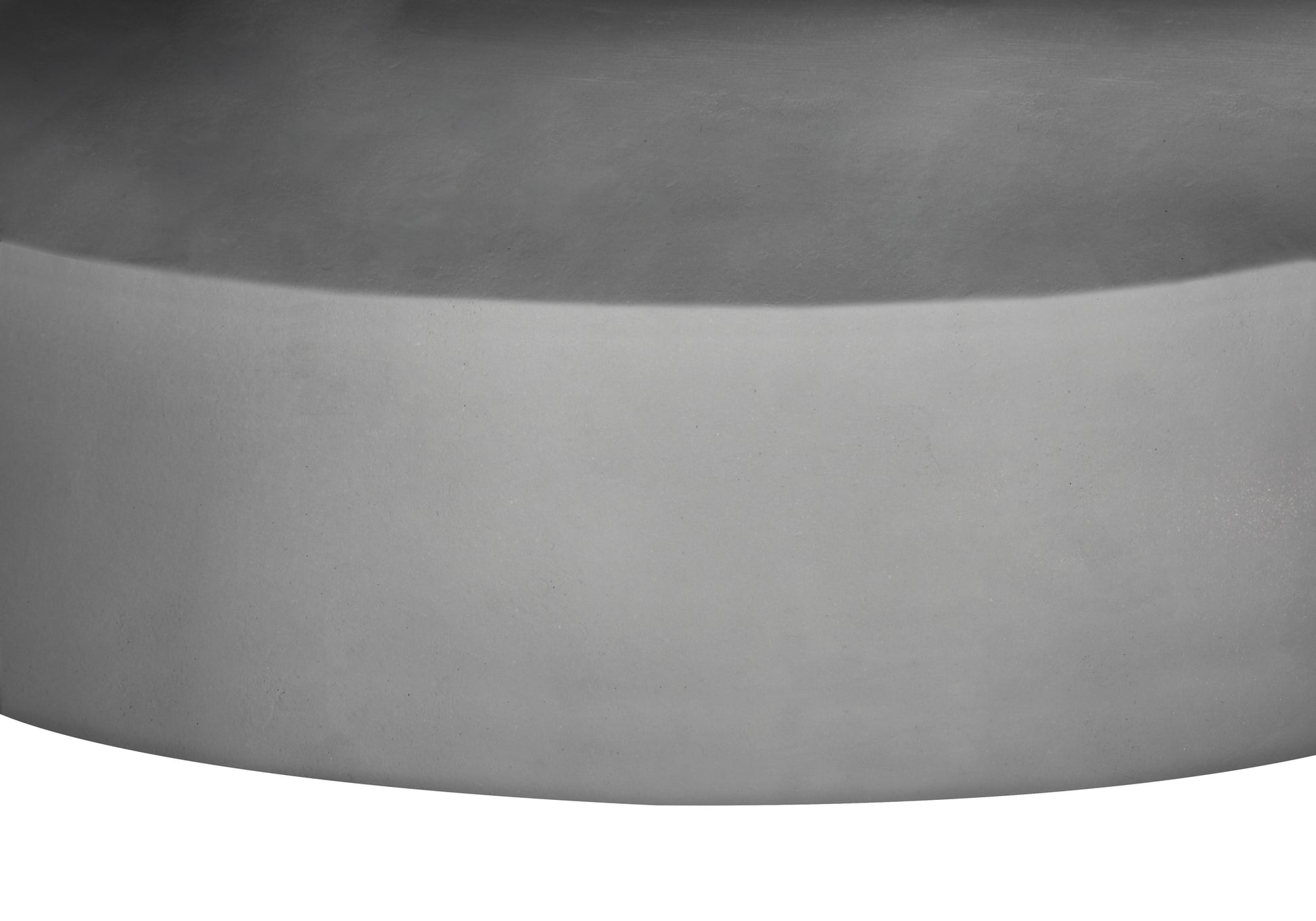 Grey Round Accent Table 25"H Magnesium Oxide-Accent Table-DECOROLALA