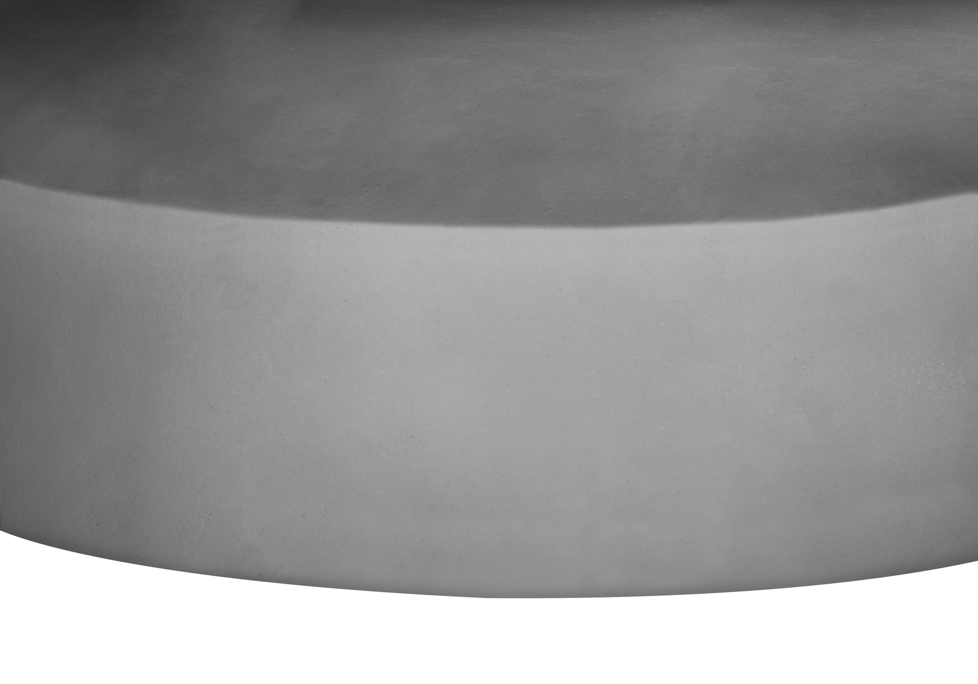 Grey Round Accent Table 25"H Magnesium Oxide-Accent Table-DECOROLALA