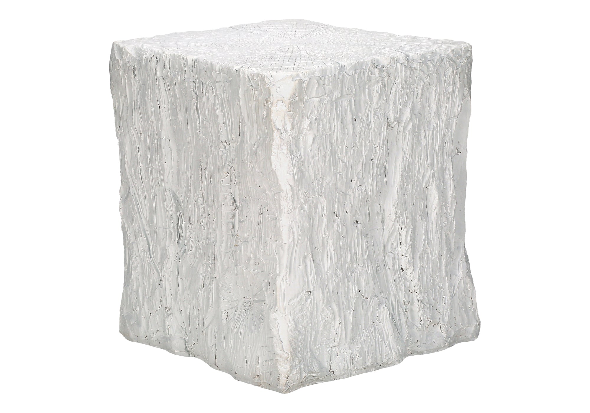 Grey Square Accent Table 25"H - Indoor/Outdoor-Accent Table-DECOROLALA