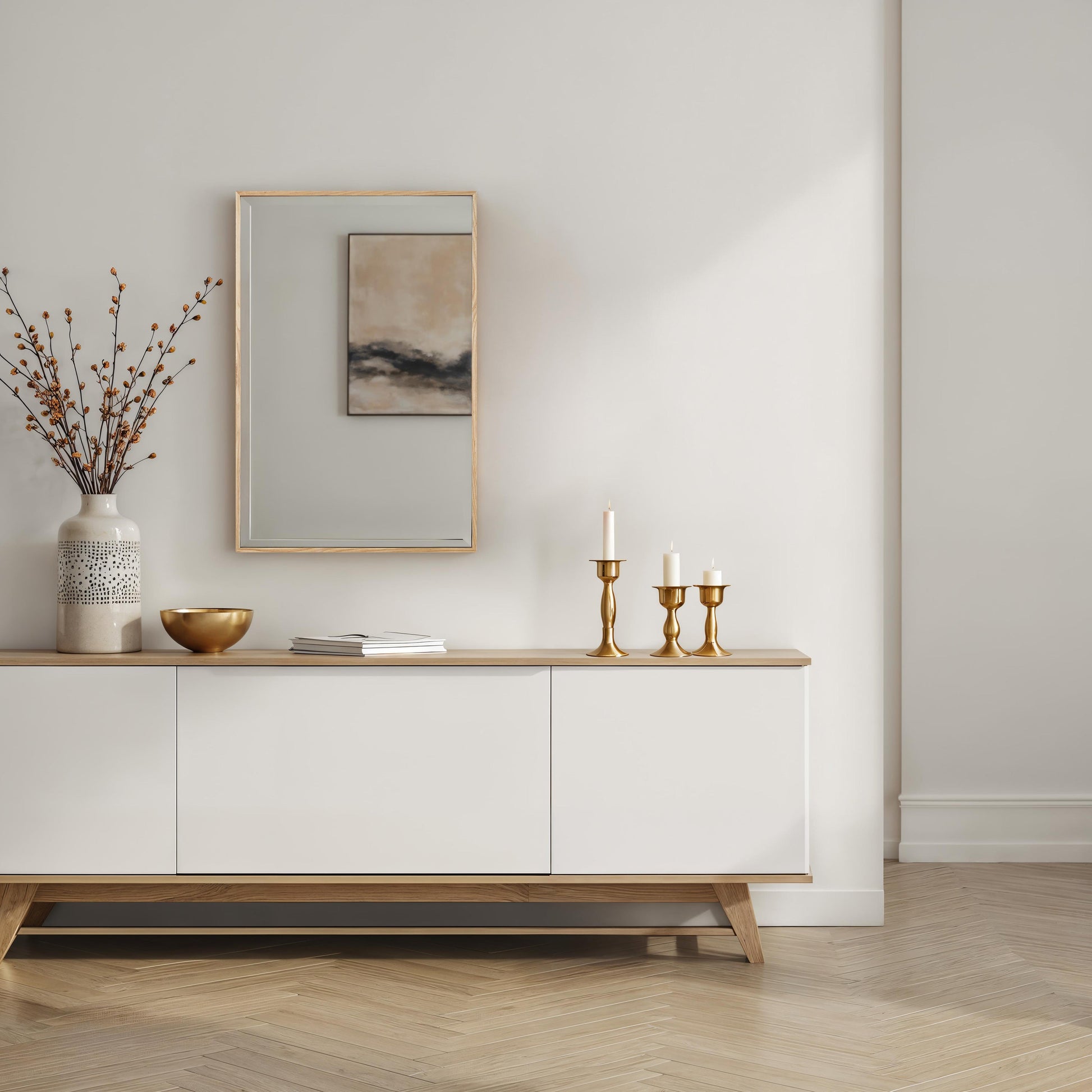 Greyson 36" H x 24" W Wall Mirror, Beige-Mirror-DECOROLALA