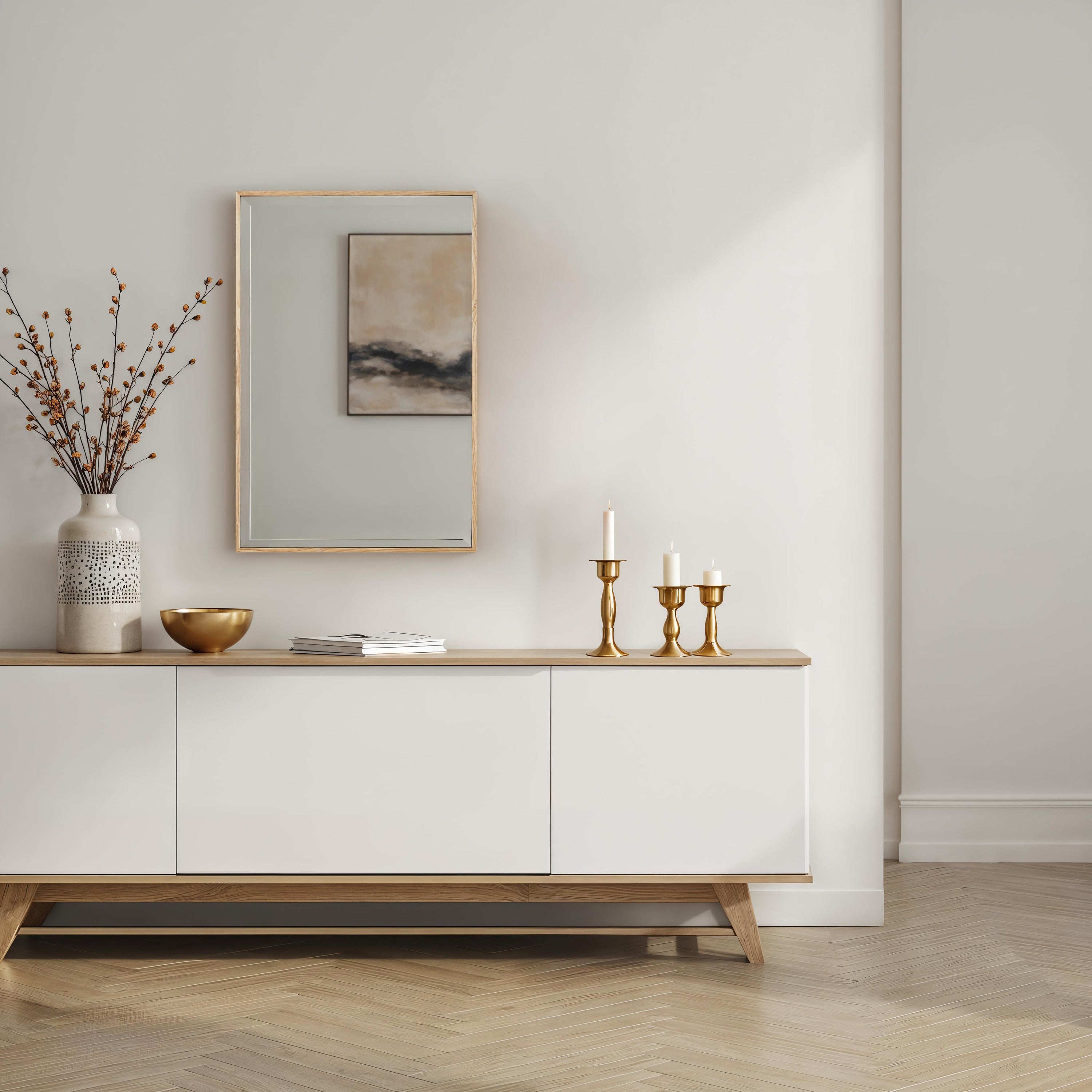 Greyson 36" H x 24" W Wall Mirror, Beige-Mirror-DECOROLALA