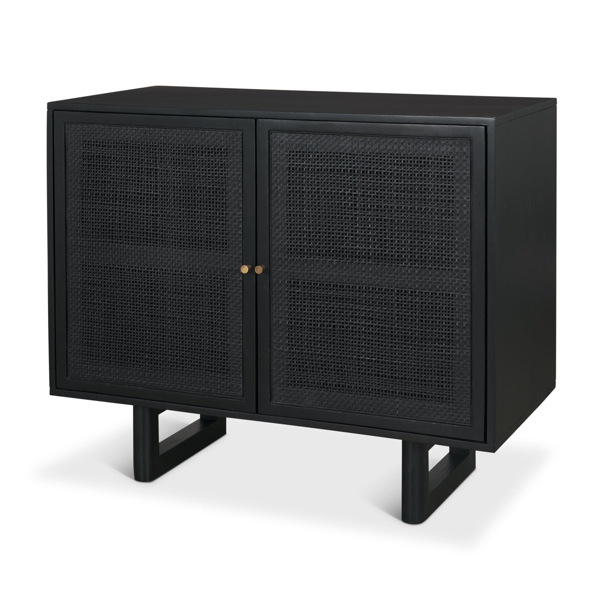 Grier Accent Cabinet - Light Brown Cane 2 Door-Accent Cabinets & Chests-DECOROLALA