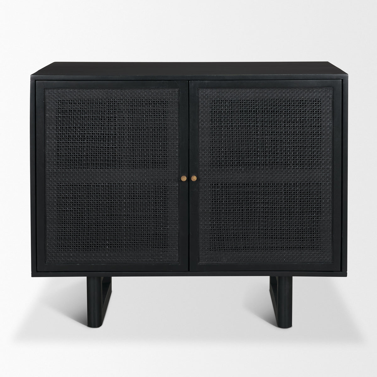 Grier Accent Cabinet - Light Brown Cane 2 Door-Accent Cabinets & Chests-DECOROLALA