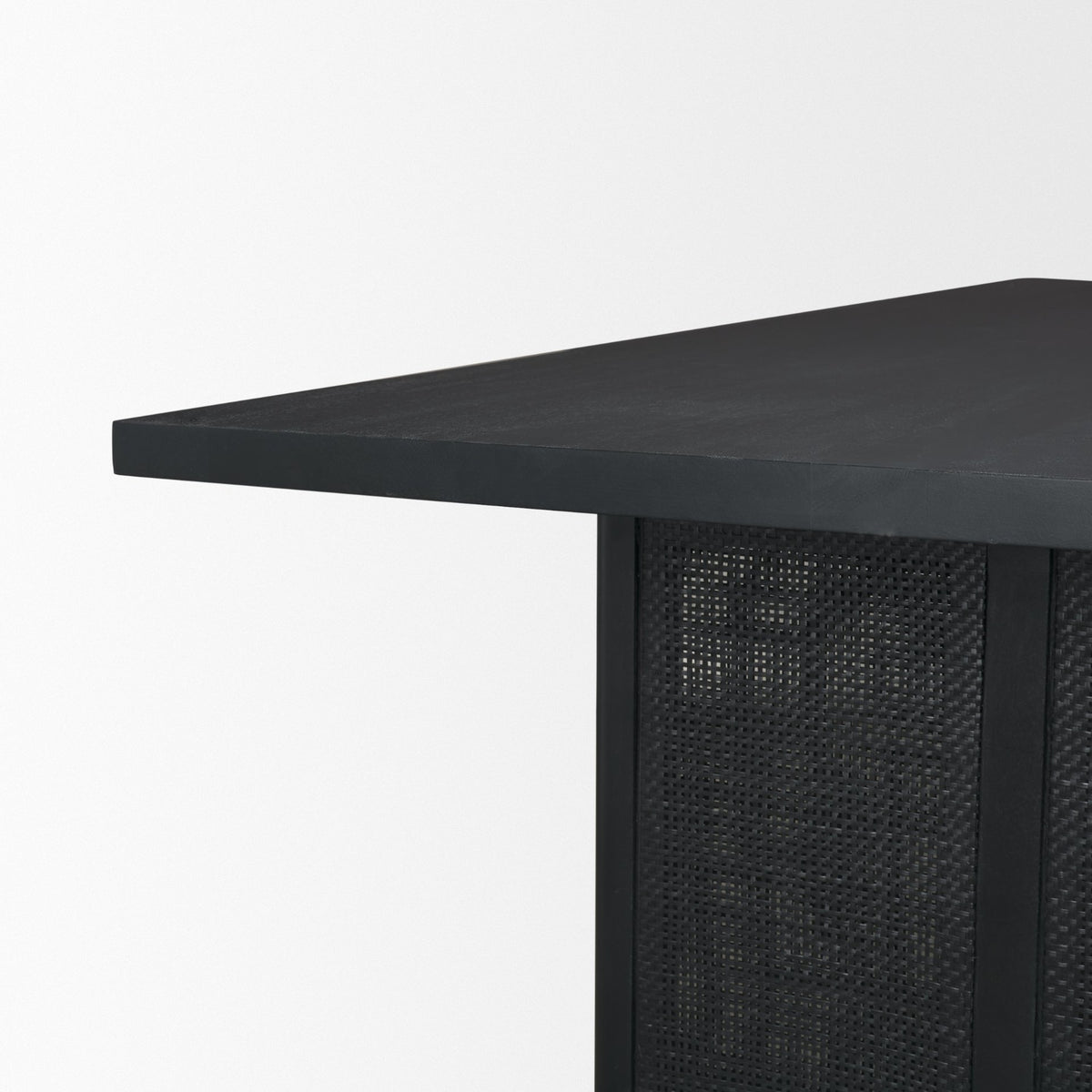 Grier 84"L x 38"W Dining Table | Med Brown Wood & Med Brown Wood Cane | Seats 8-Dining Tables-DECOROLALA
