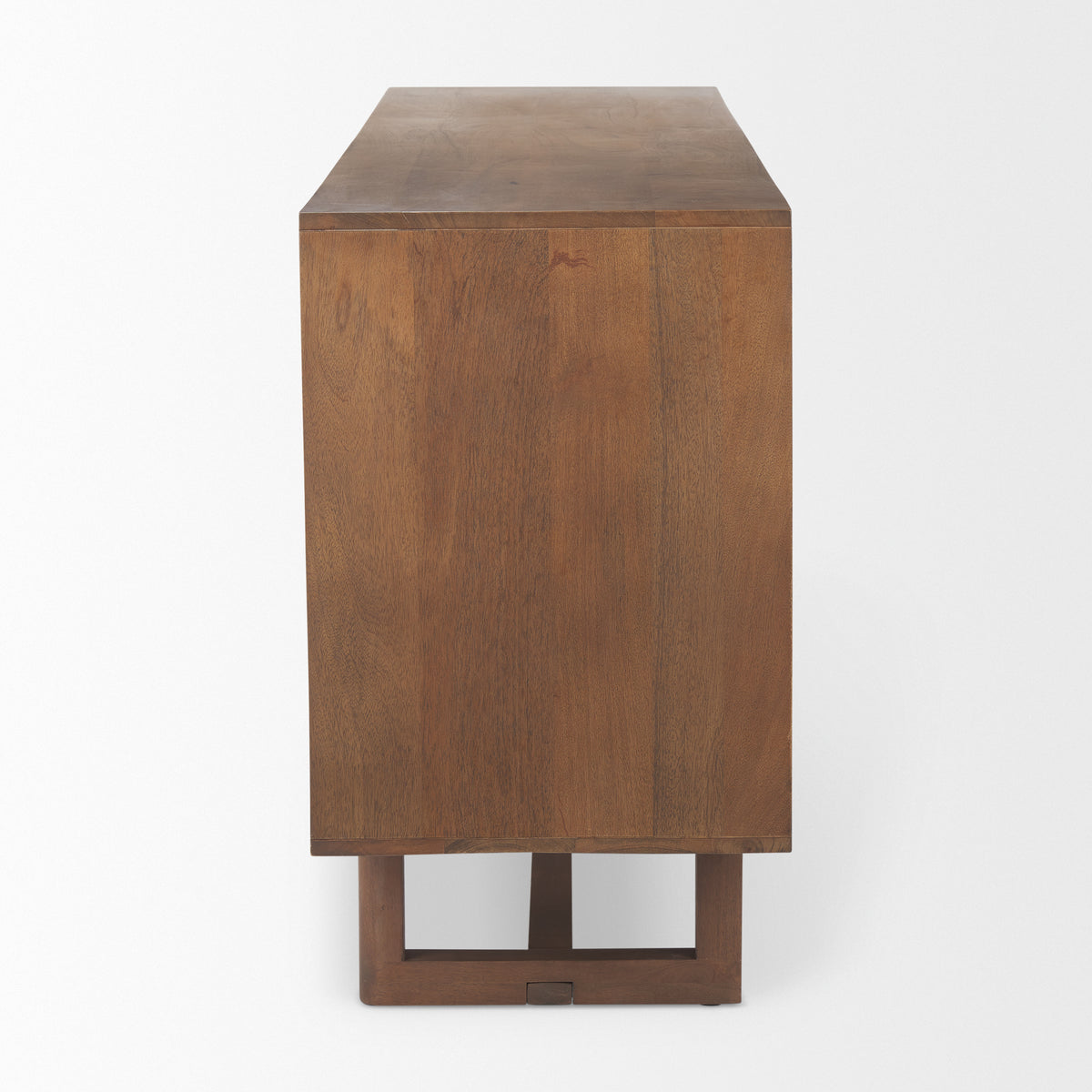 Grier Medium Brown Solid Wood W/Cane Sideboard-Sideboards & Buffets-DECOROLALA