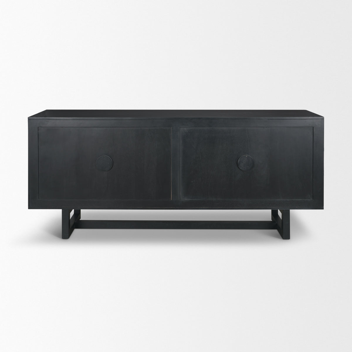 Grier Medium Brown Solid Wood W/Cane Sideboard-Sideboards & Buffets-DECOROLALA