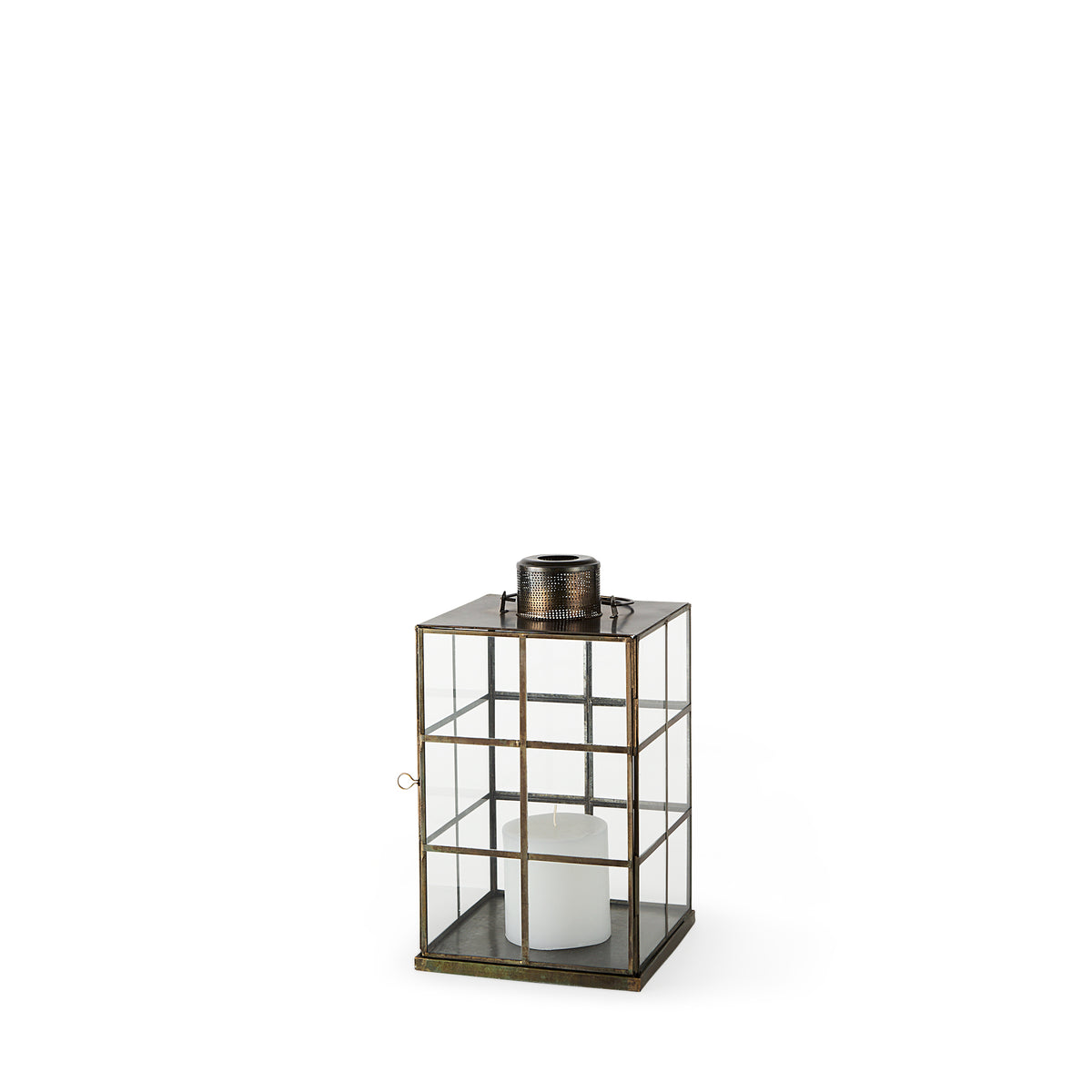 Grimwig (Small) 8L x 8W x 15H LANTERN W/SHEET BASE WITHOUT BEVEL-Lanterns-DECOROLALA