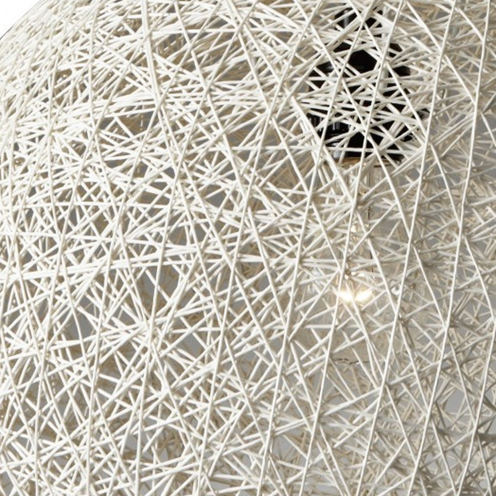 Groovy Rattan String Shade Large Pendant Light-Pendants-Hanging Lights-DECOROLALA