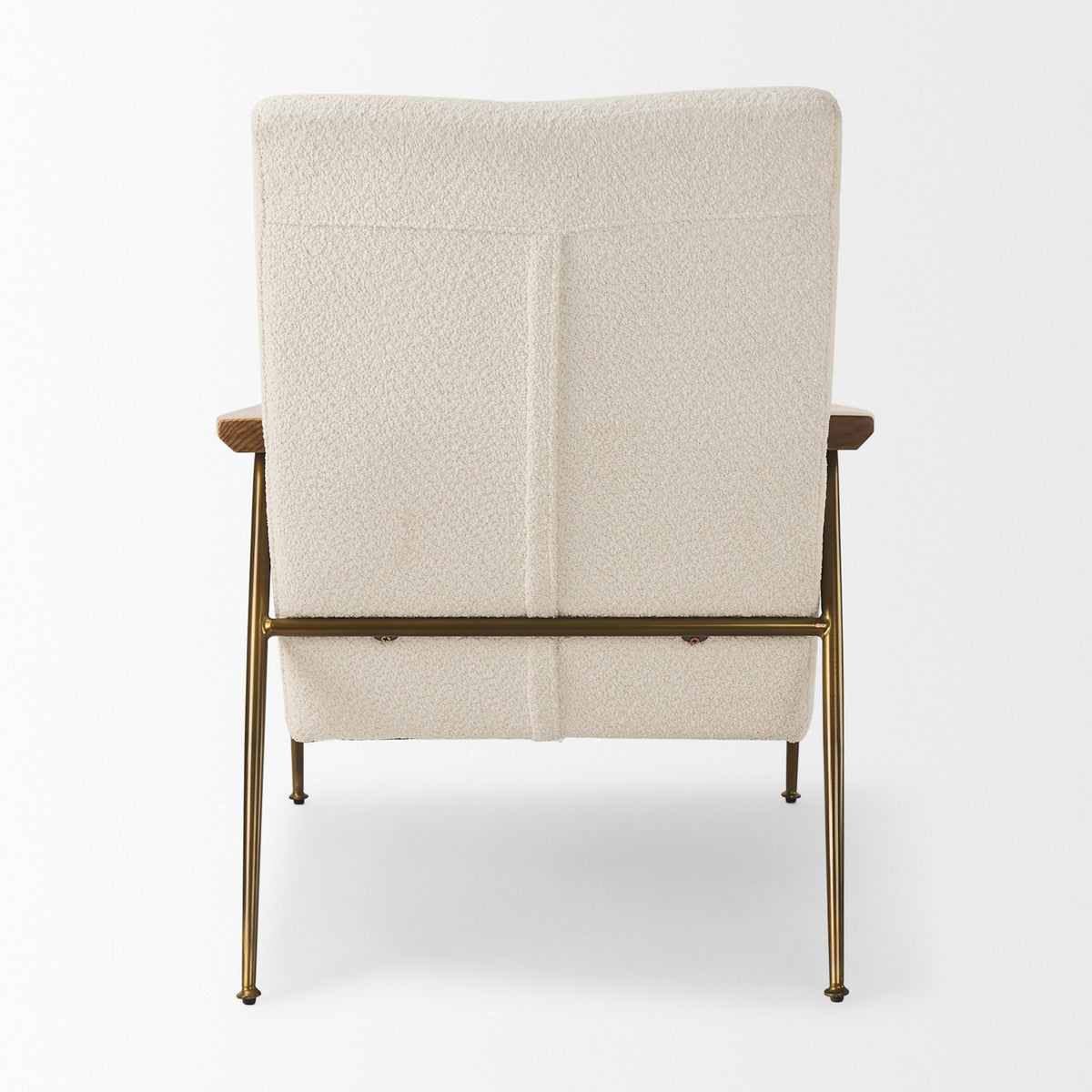 Grosjean Cream Boucle Accent Chair-Accent Chairs-DECOROLALA