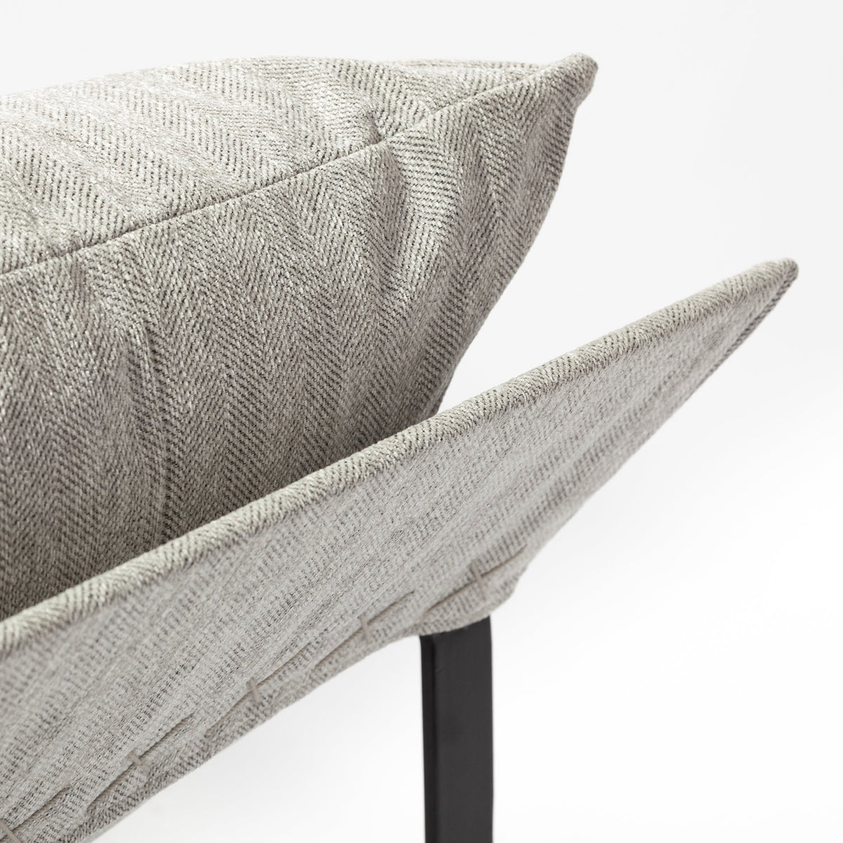 Guilia Frost Gray With Metal Frame Sling Accent Chair-Accent Chairs-DECOROLALA