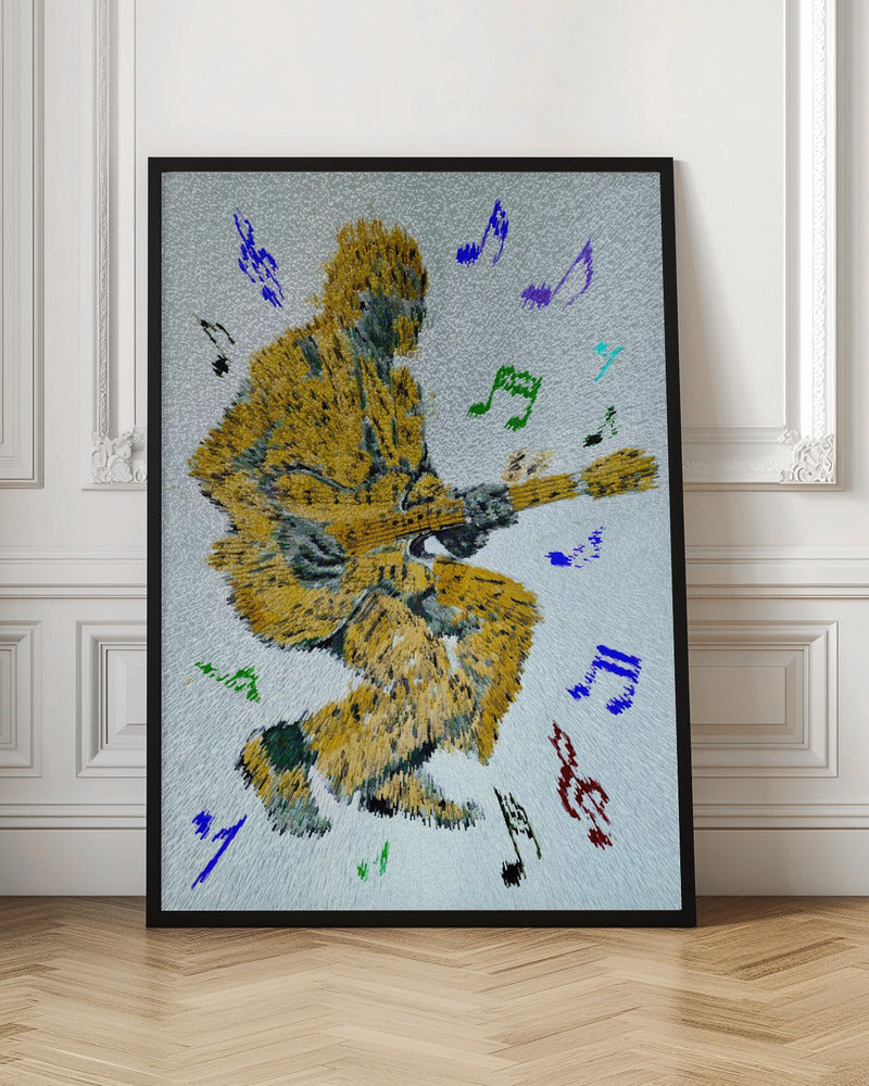 Guitarist Music Notes Canvas Print-Canvas Print-DECOROLALA