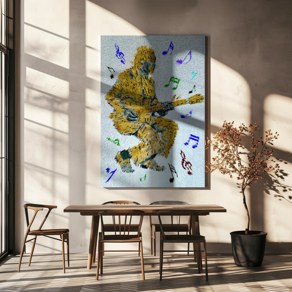 Guitarist Music Notes Canvas Print-Canvas Print-DECOROLALA