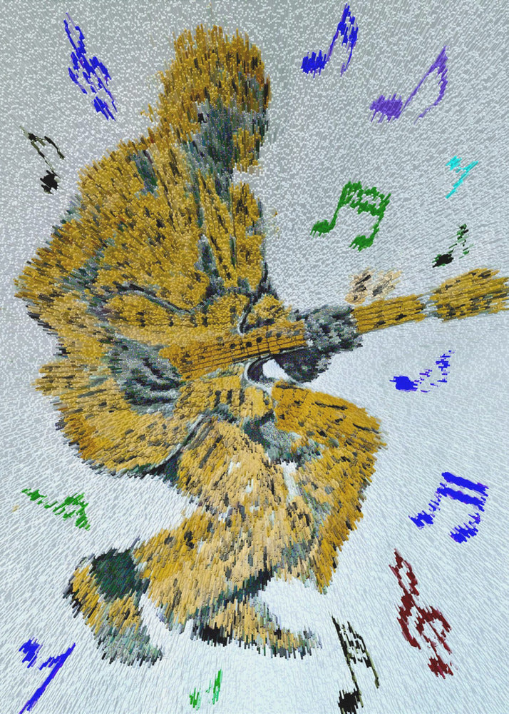 Guitarist Music Notes Canvas Print-Canvas Print-DECOROLALA