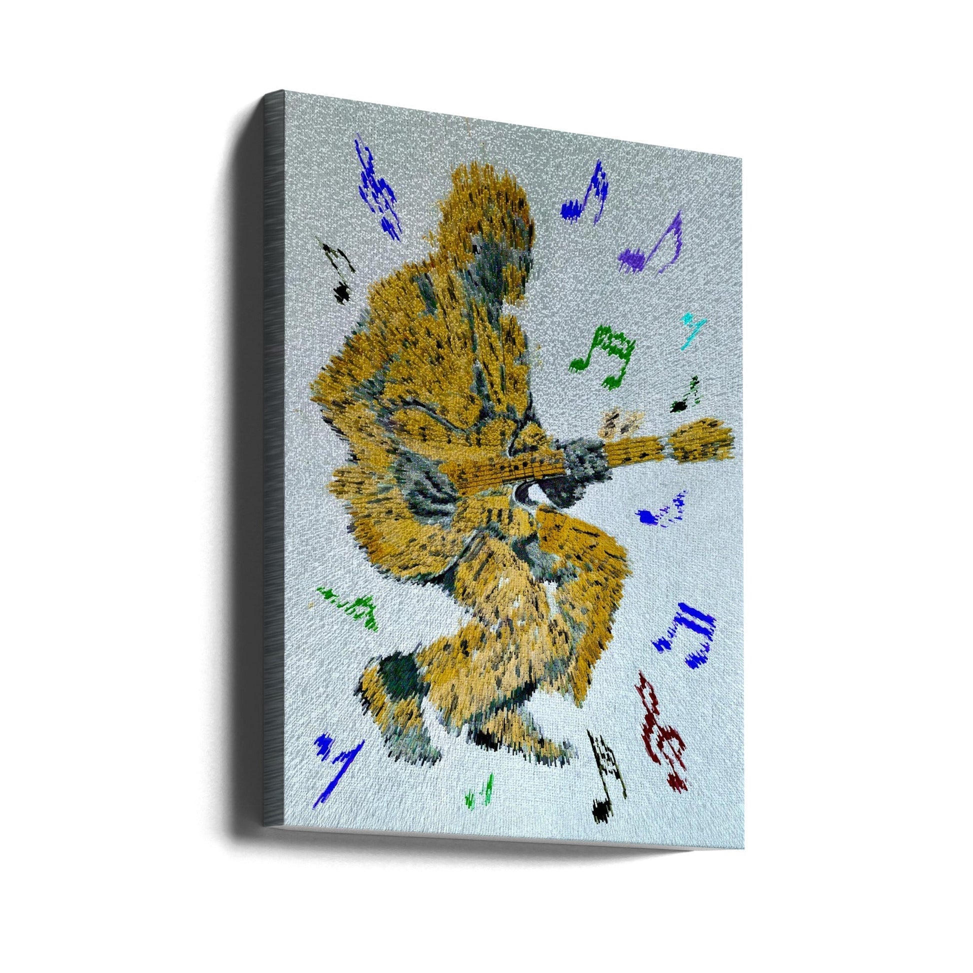 Guitarist Music Notes Canvas Print-Canvas Print-DECOROLALA