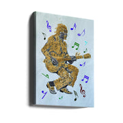 Guitarist Music Notes Canvas Print by Carlo Kaminski-Canvas Print-DECOROLALA