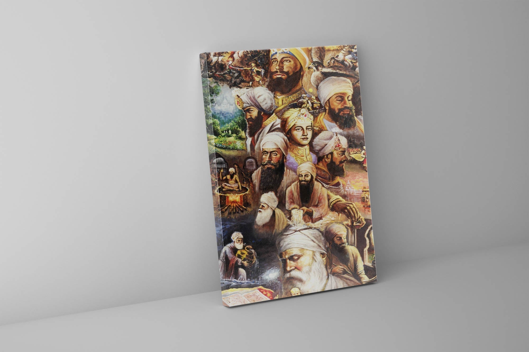 Gurus Fine Art Canvas 36" x 48" Gold-Canvas Print-DECOROLALA