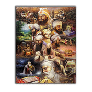 Gurus Fine Art Canvas 36" x 48" Gold-Canvas Print-DECOROLALA