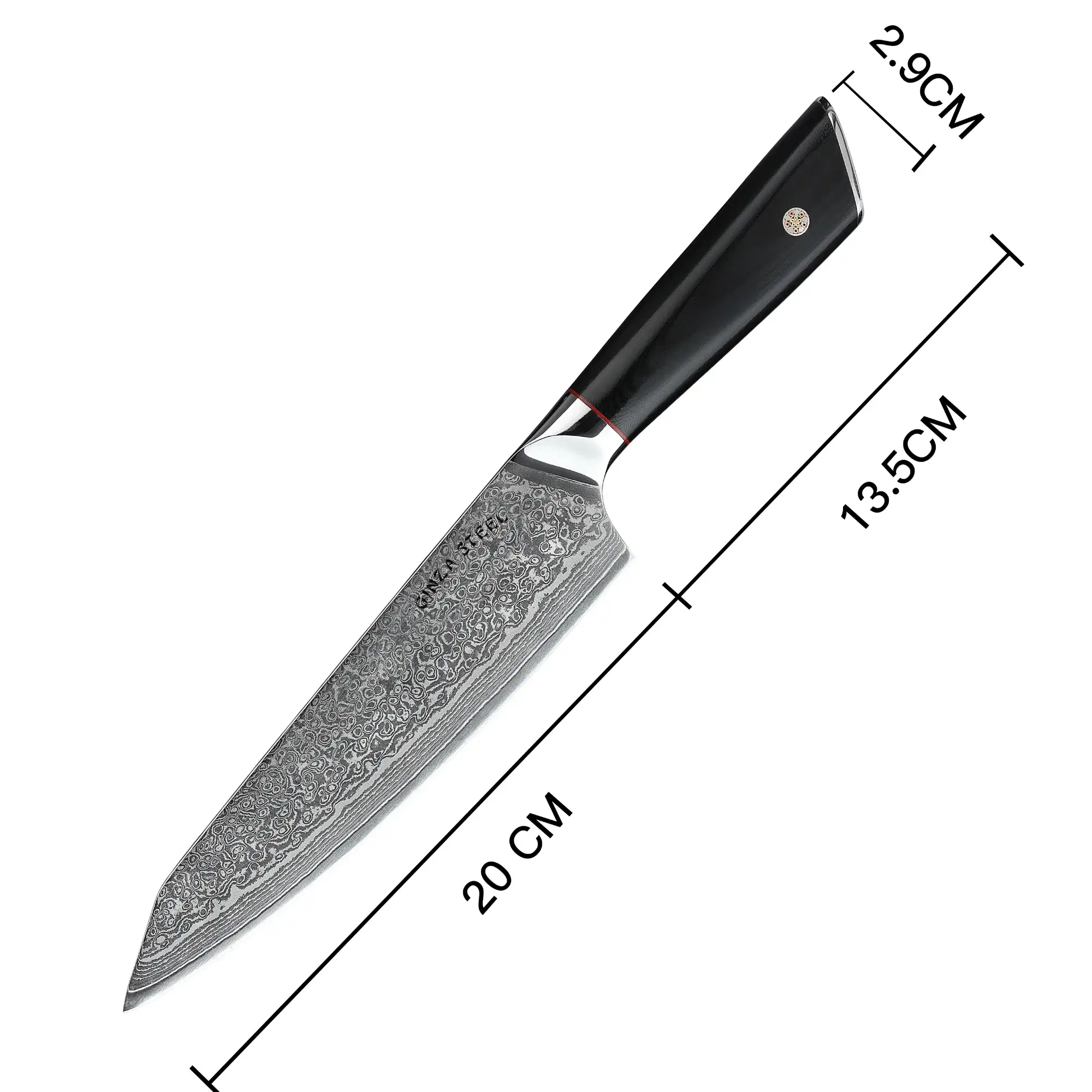 HAGAKURE 21 Chef Knife 8" 67 Layer AUS10 Steel-Chef Knife-DECOROLALA