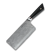 HAGAKURE X 7" Damascus Cleaver Knife AUS-10 Steel-Cleaver Knife-DECOROLALA