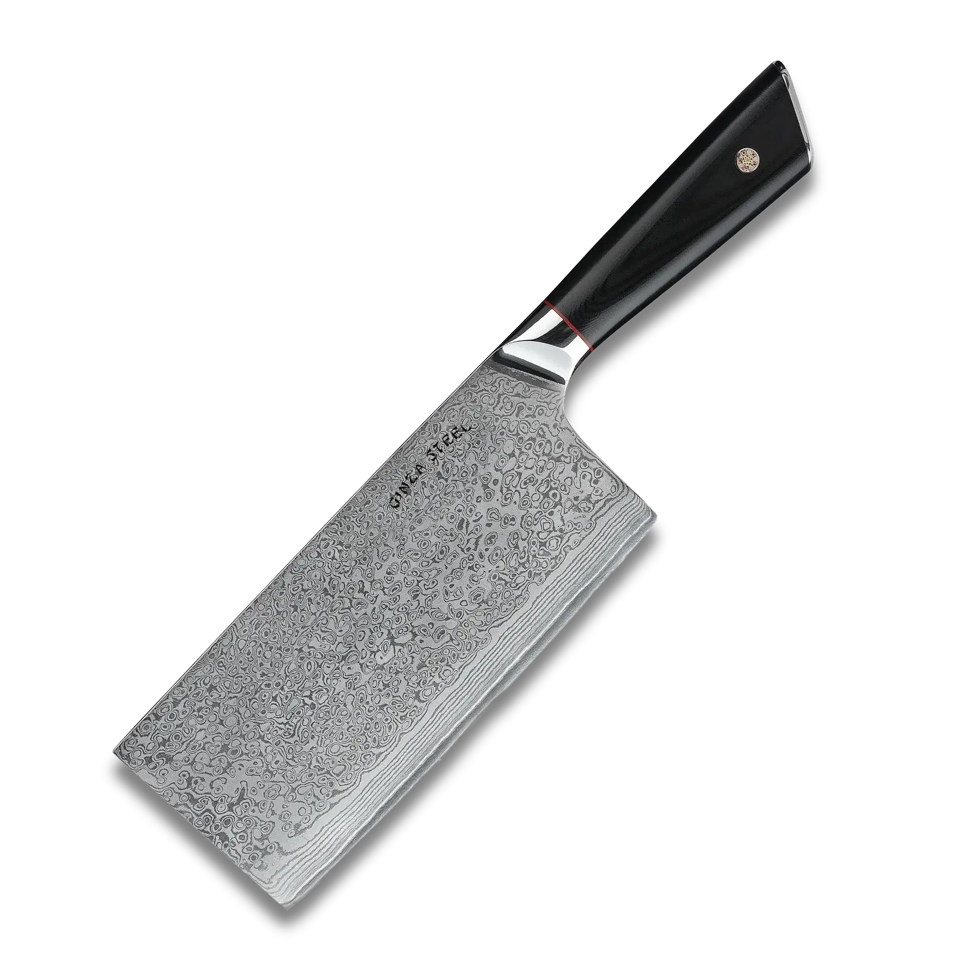 HAGAKURE X 7" Damascus Cleaver Knife AUS-10 Steel-Cleaver Knife-DECOROLALA