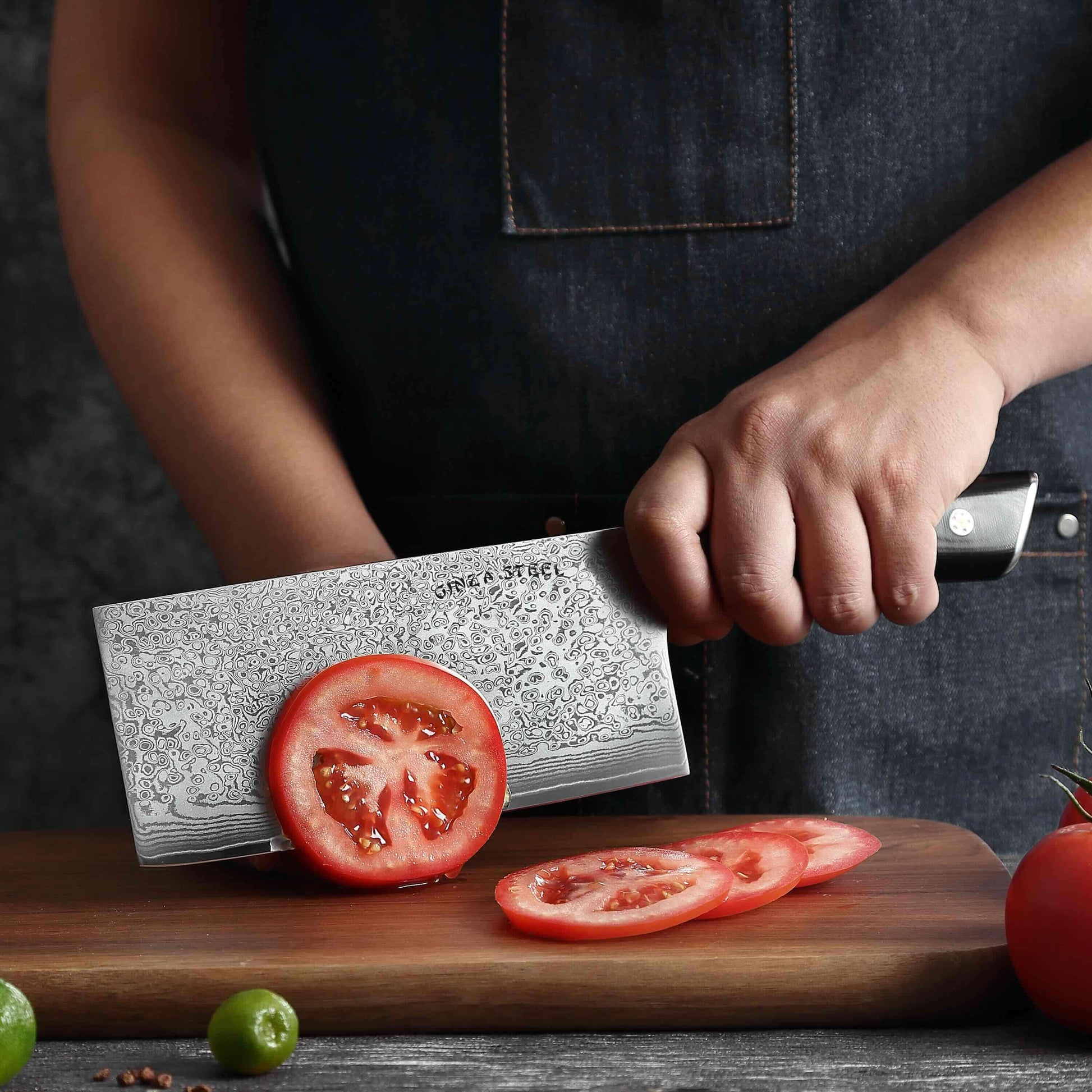 HAGAKURE X | Cleaver Knife 7" Damascus AUS 10 Steel-Cleaver Knife-DECOROLALA