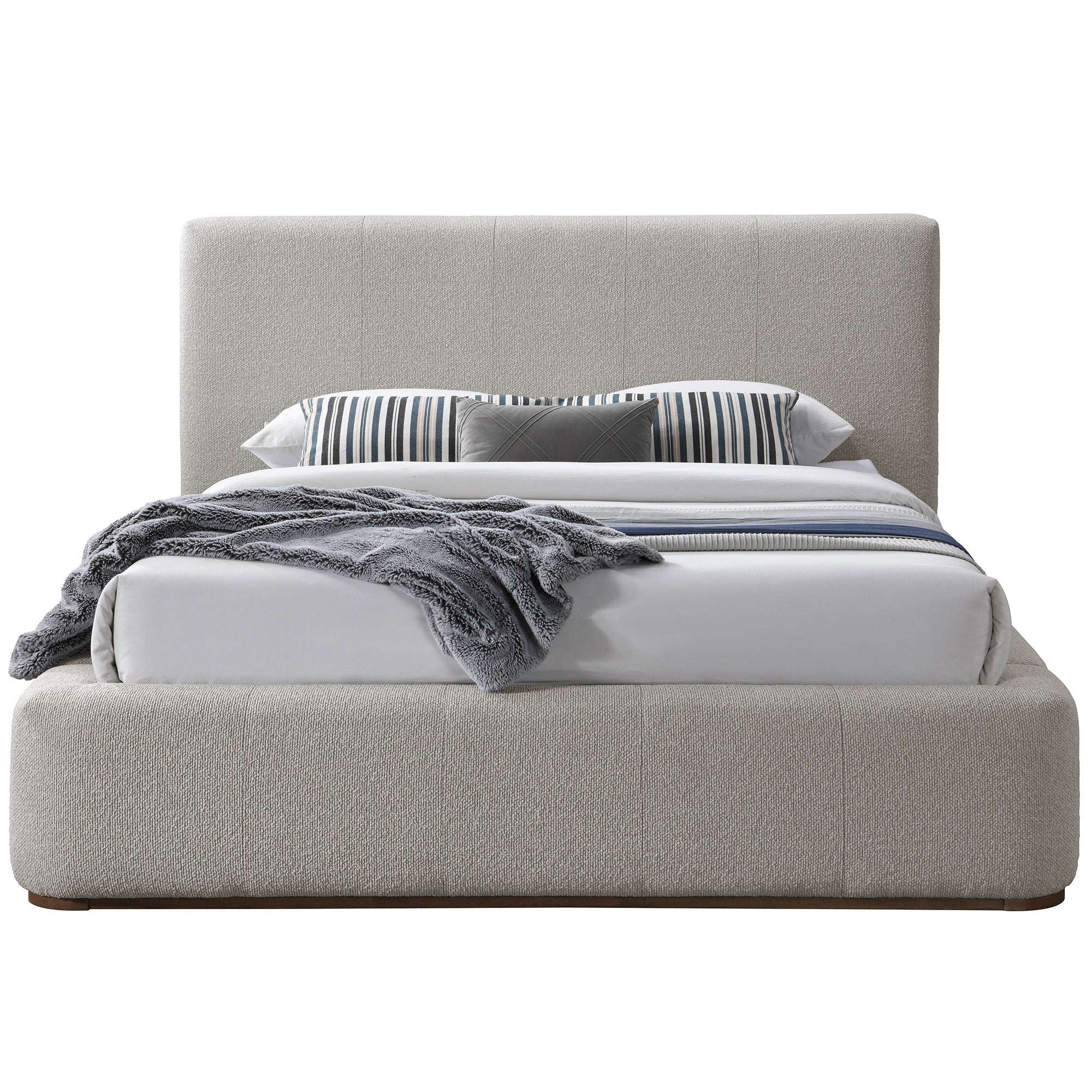 HARROD-60" PLATFORM BED-MUSHROOM-DECOROLALA