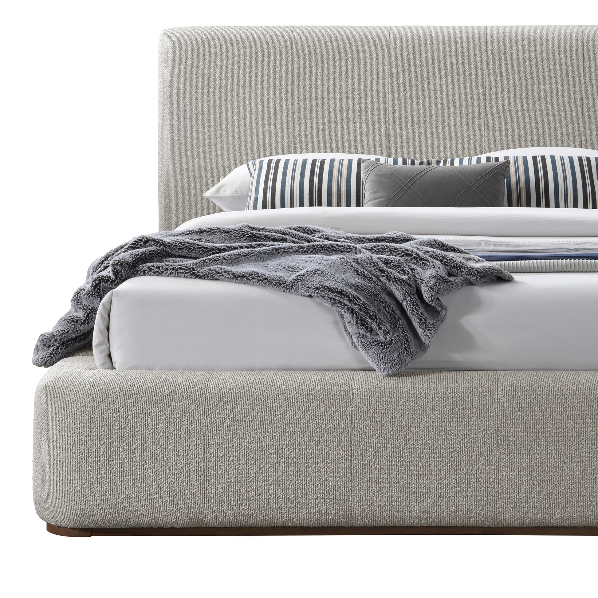 HARROD-78" PLATFORM BED-MUSHROOM-DECOROLALA