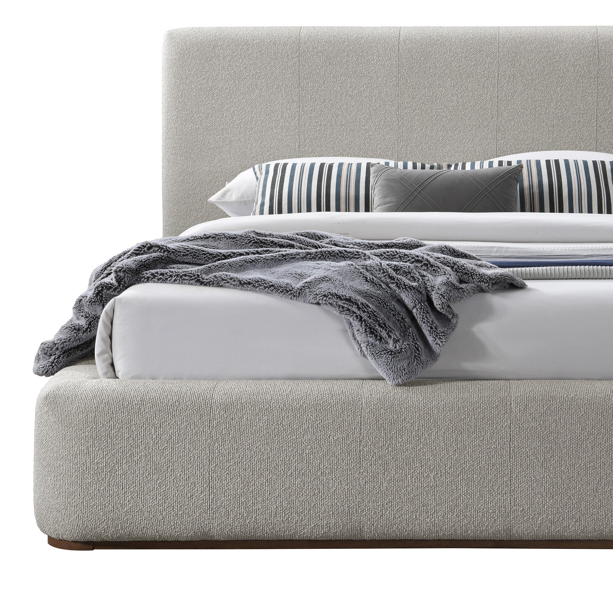 HARROD-78" PLATFORM BED-MUSHROOM-DECOROLALA