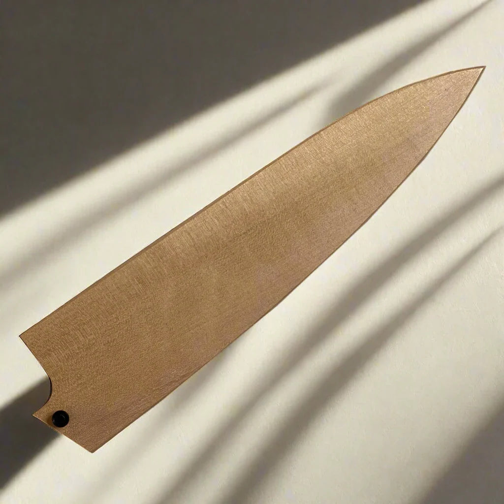 Ginza Steel Magnolia Wood Saya for 200mm Gyuto/Santoku Knives-1