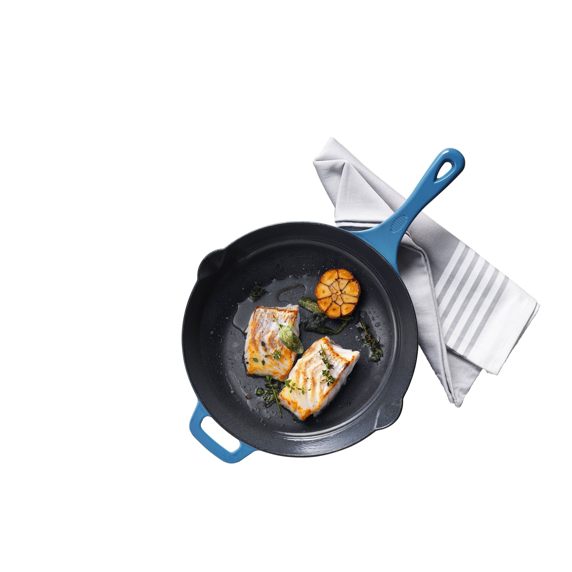 HENCKELS 2 Piece Cast Iron Frying Pan Set-Frying Pan-DECOROLALA