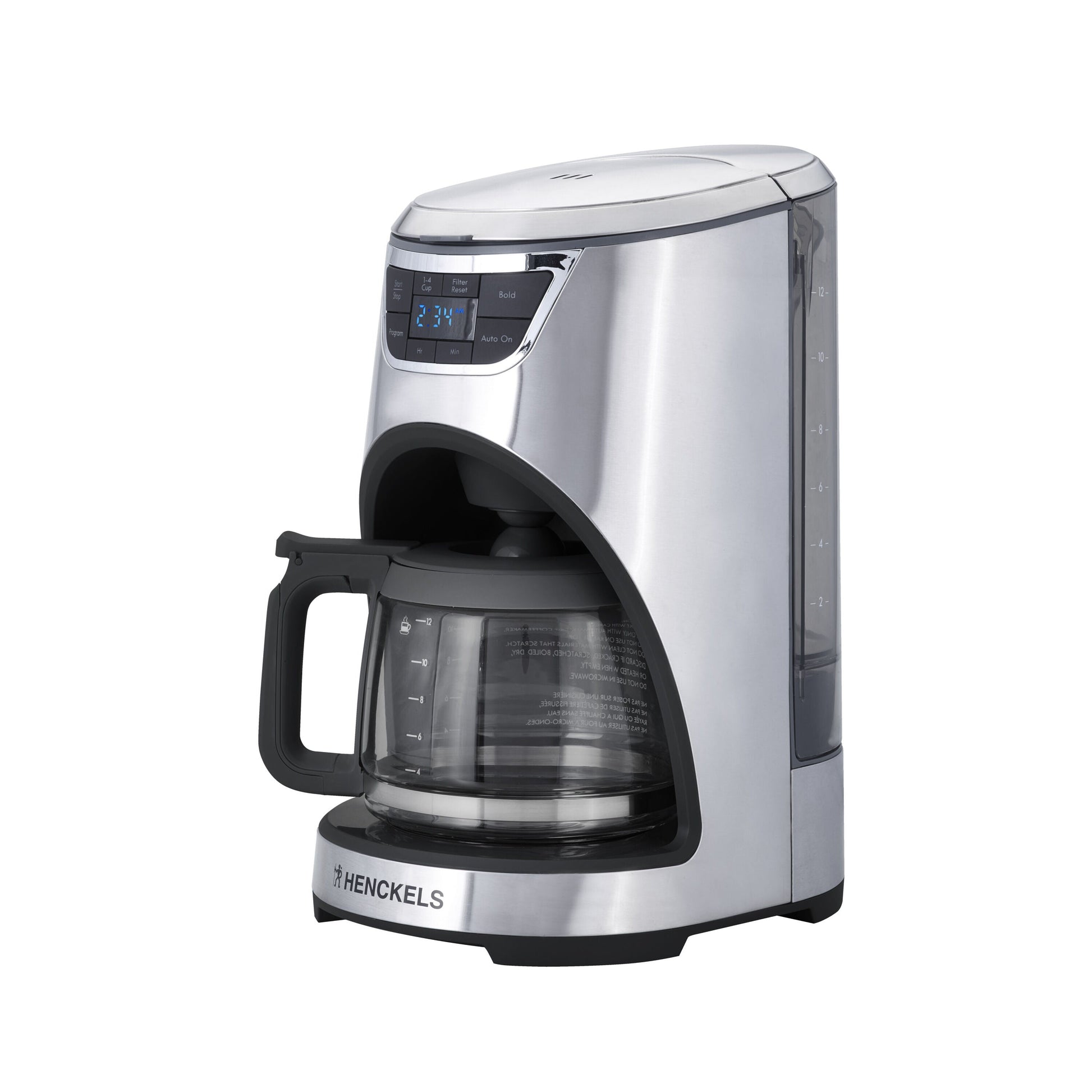 HENCKELS 2.2-L Drip Coffee Maker Silver-Black-n/a-DECOROLALA
