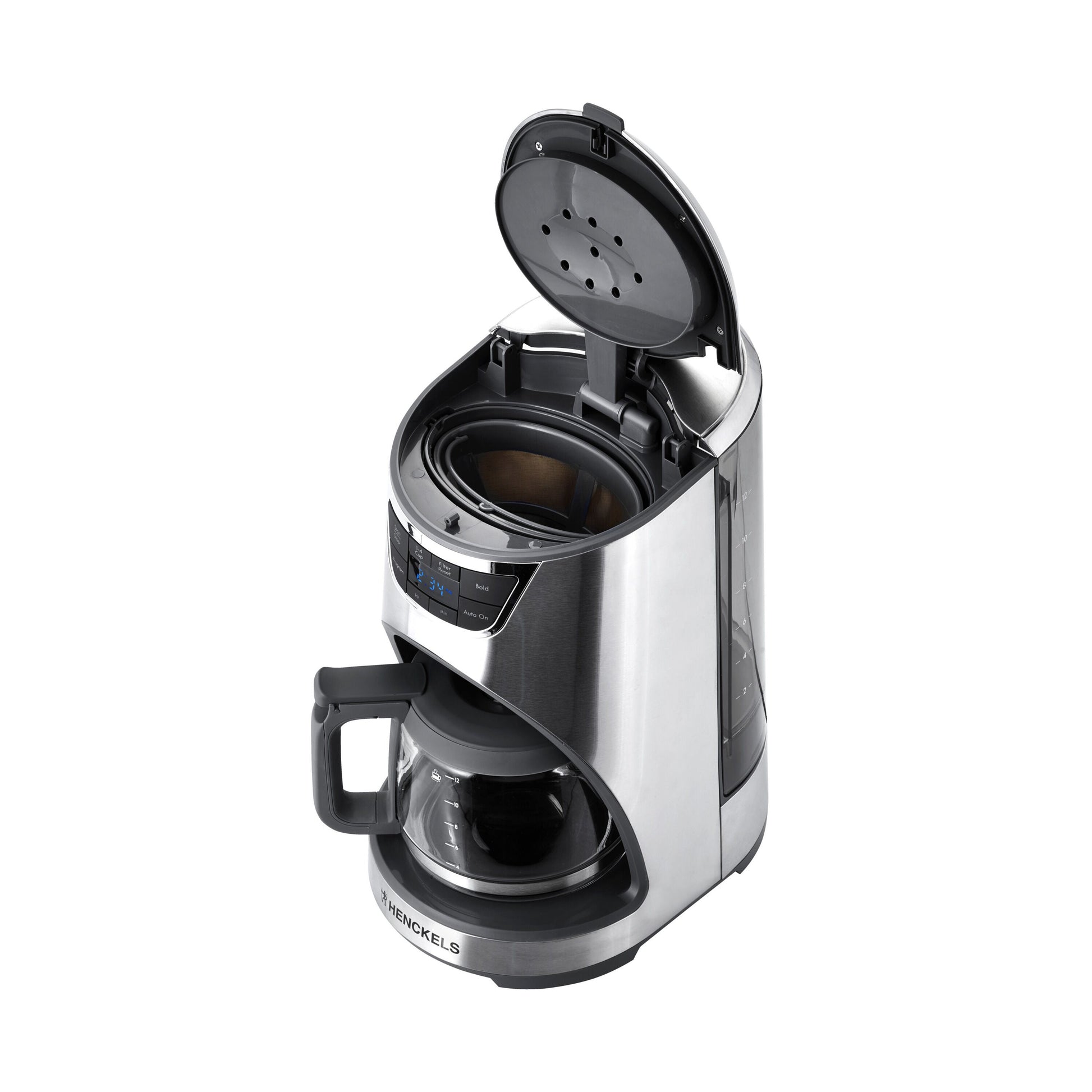 HENCKELS 2.2-L Drip Coffee Maker Silver-Black-n/a-DECOROLALA