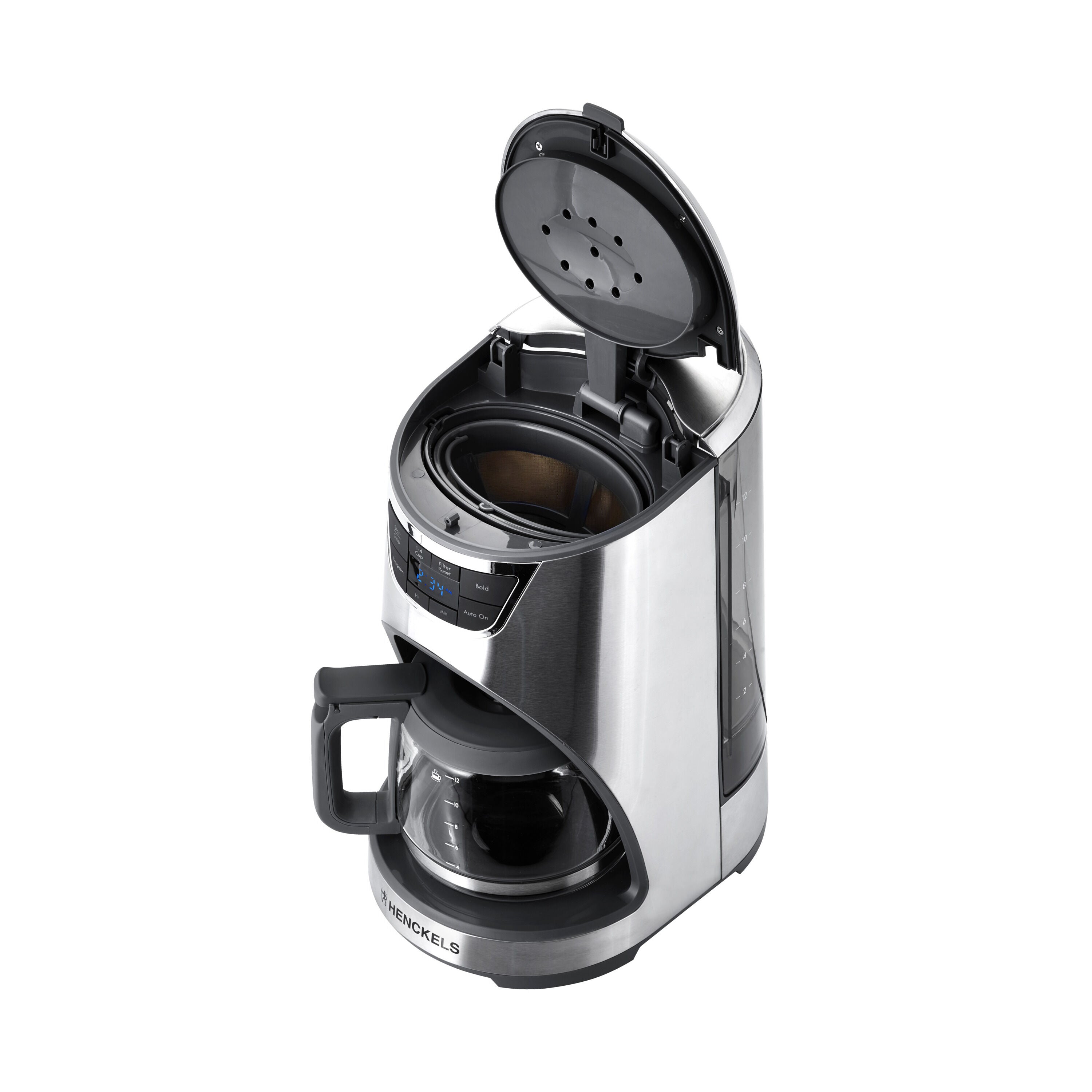 HENCKELS 2.2-L Drip Coffee Maker Silver-Black-n/a-DECOROLALA