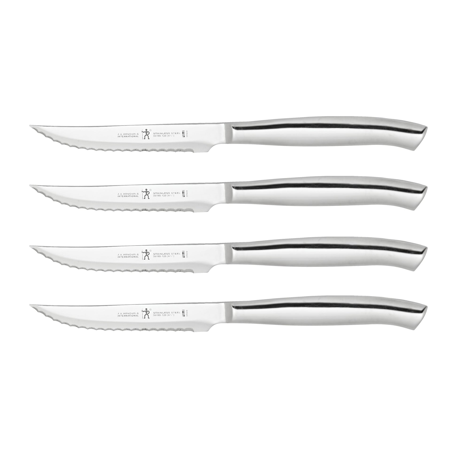 HENCKELS 4 Piece Steak Set, Silver-Kitchen Tool-DECOROLALA