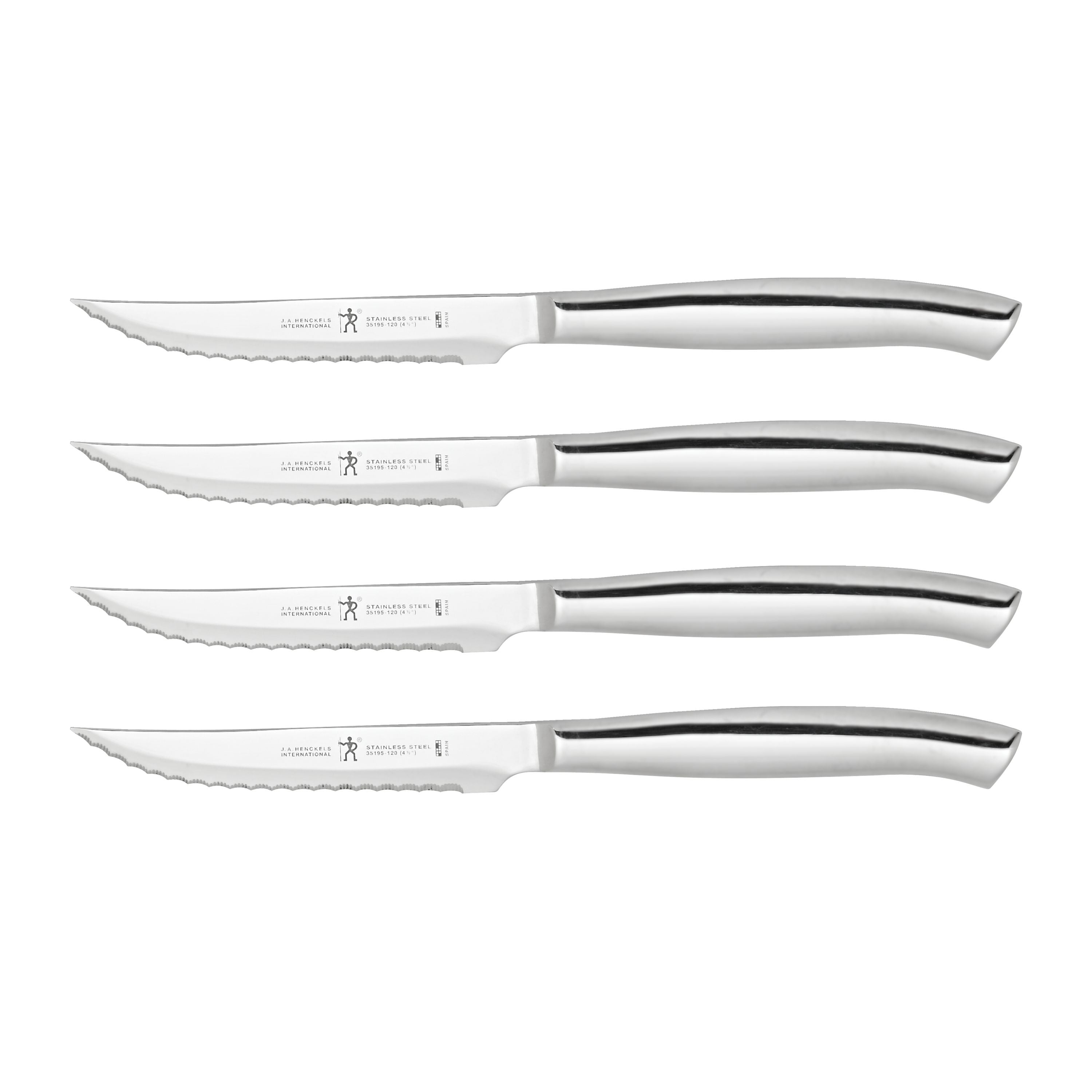 HENCKELS 4 Piece Steak Set, Silver-Kitchen Tool-DECOROLALA