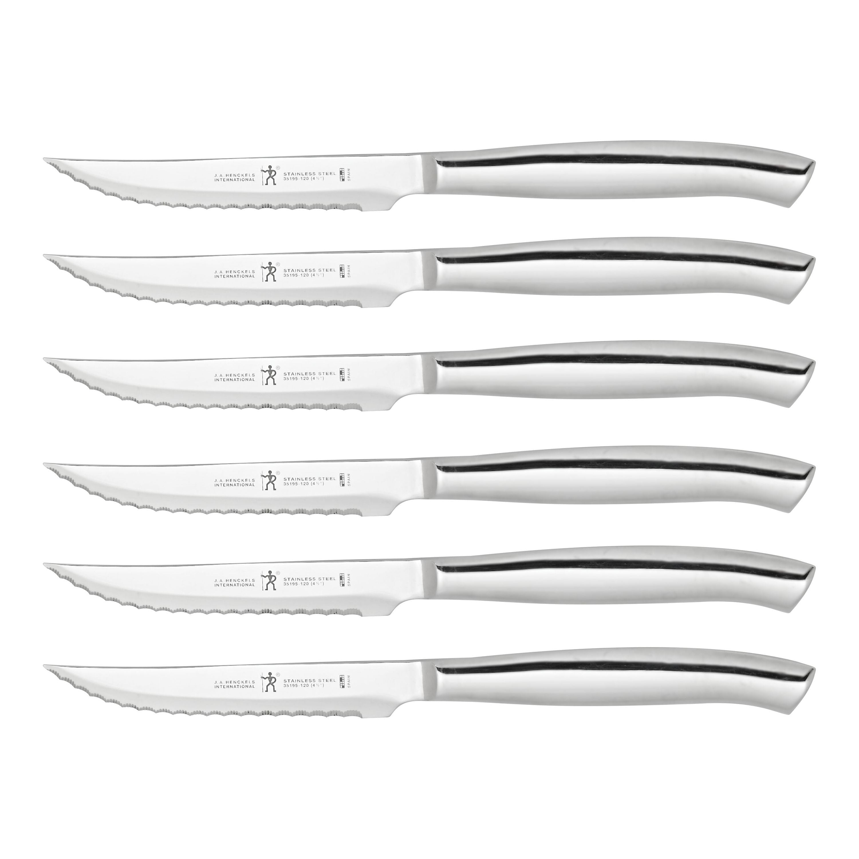 HENCKELS 6 Piece Steak Knives Set - Silver-Kitchen Tool-DECOROLALA