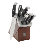 HENCKELS 7-Piece Self-Sharpening Knife Block Set - Brown-Knife Block-DECOROLALA