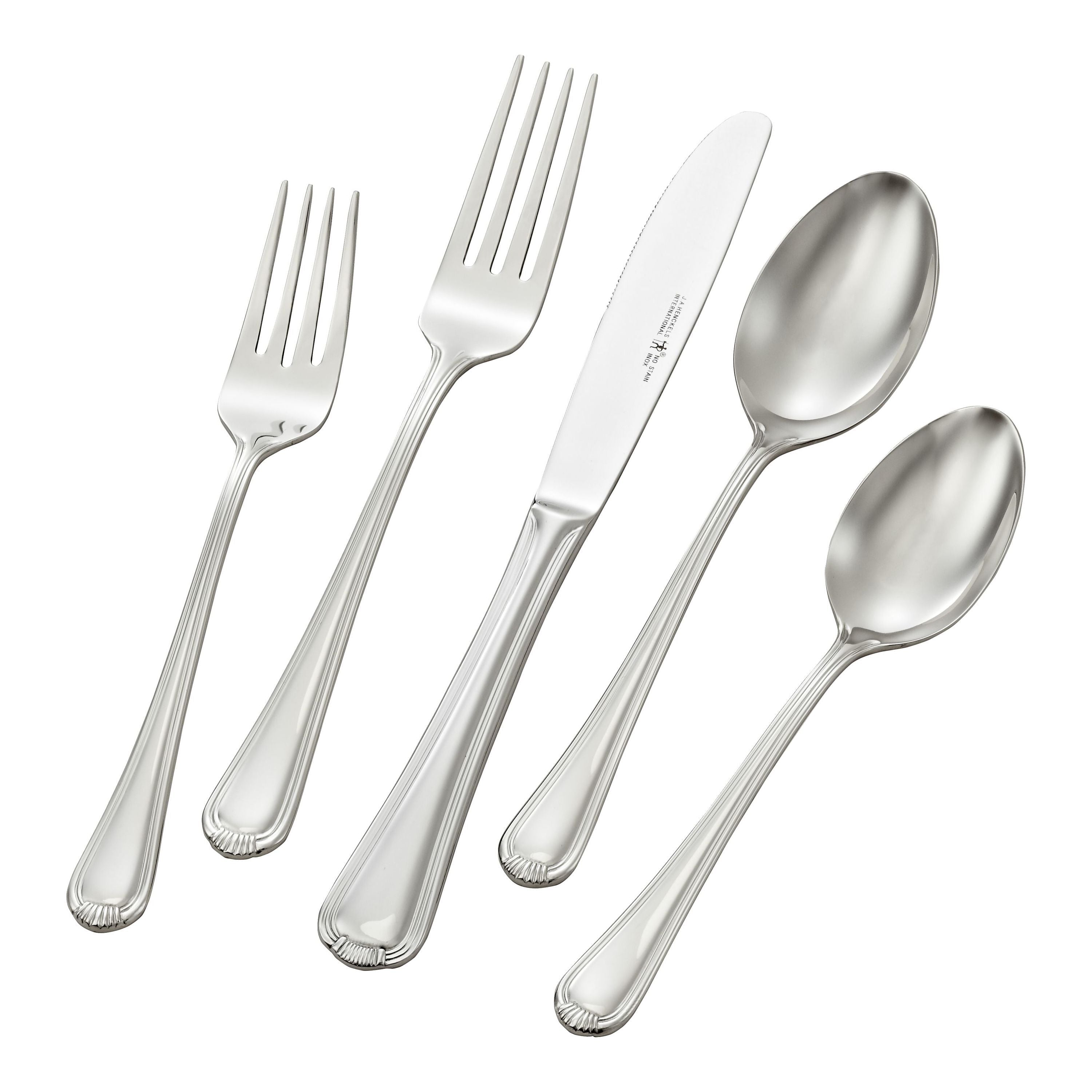 HENCKELS Alcea 20 Piece Flatware Set Polished-Flatware Set-DECOROLALA