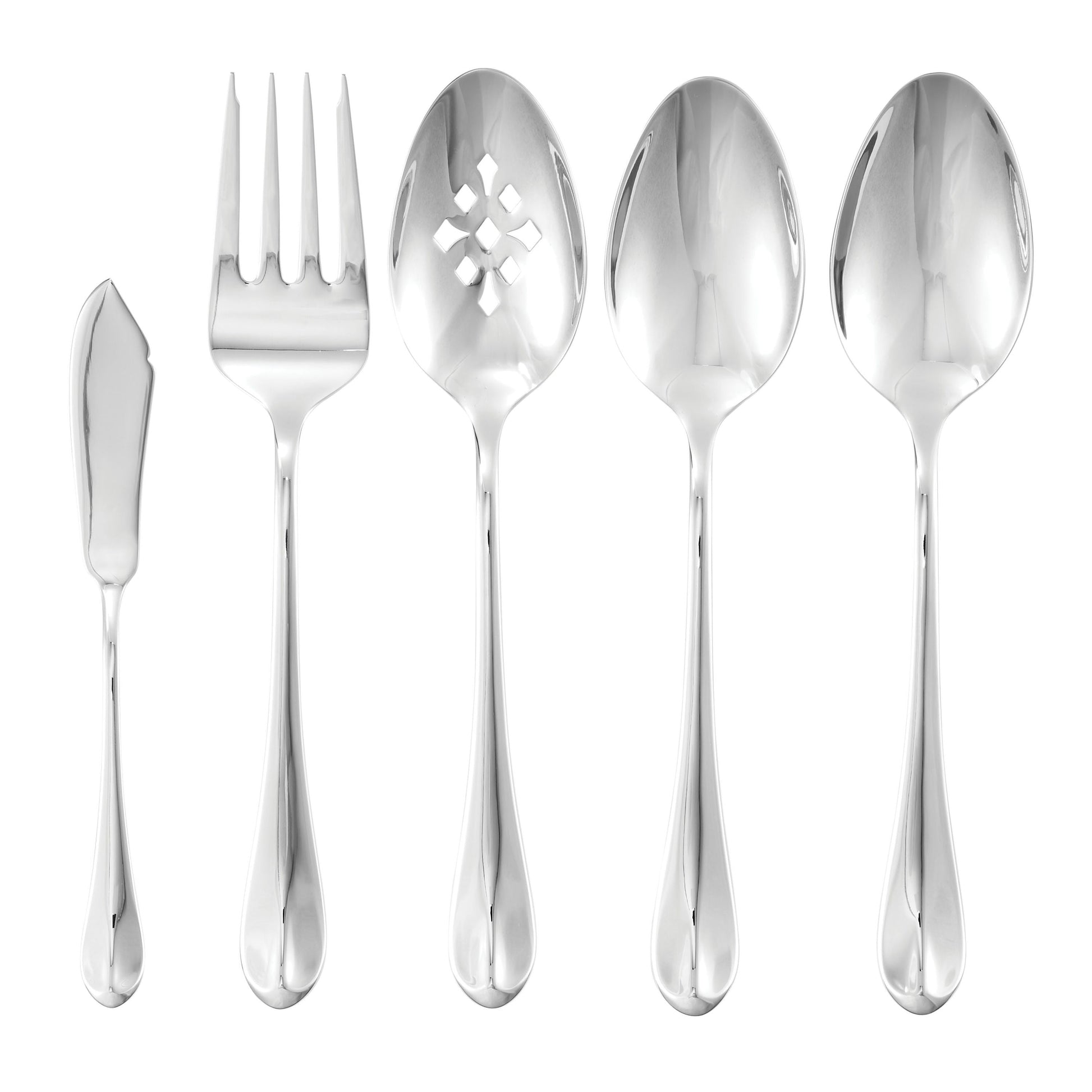 HENCKELS Allegro 45 Piece Flatware Set Polished-Flatware Set-DECOROLALA