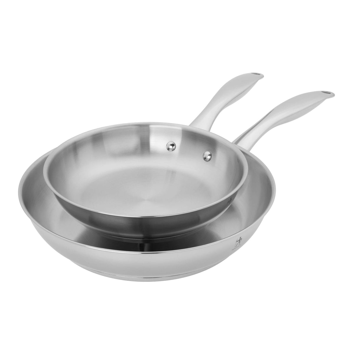 HENCKELS Aragon 2-Piece Stainless Steel Fry Pan Set-Frying Pans-DECOROLALA