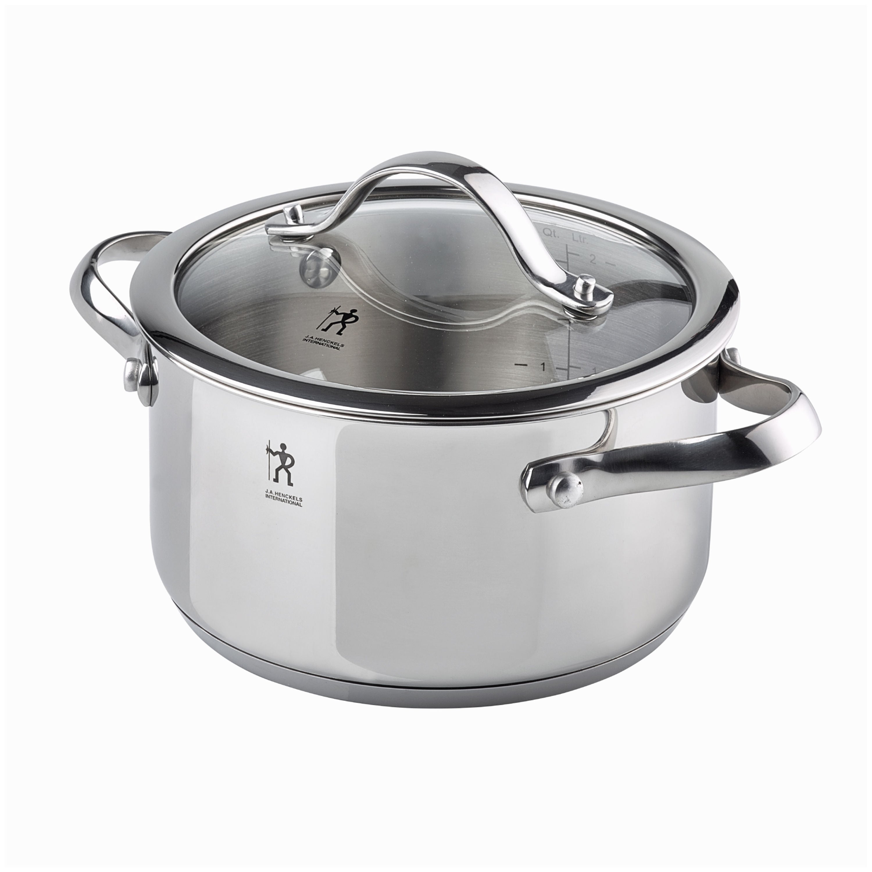 HENCKELS Aragon Pot Set 6 Piece, 18/10 Stainless Steel-Cookware Set-DECOROLALA
