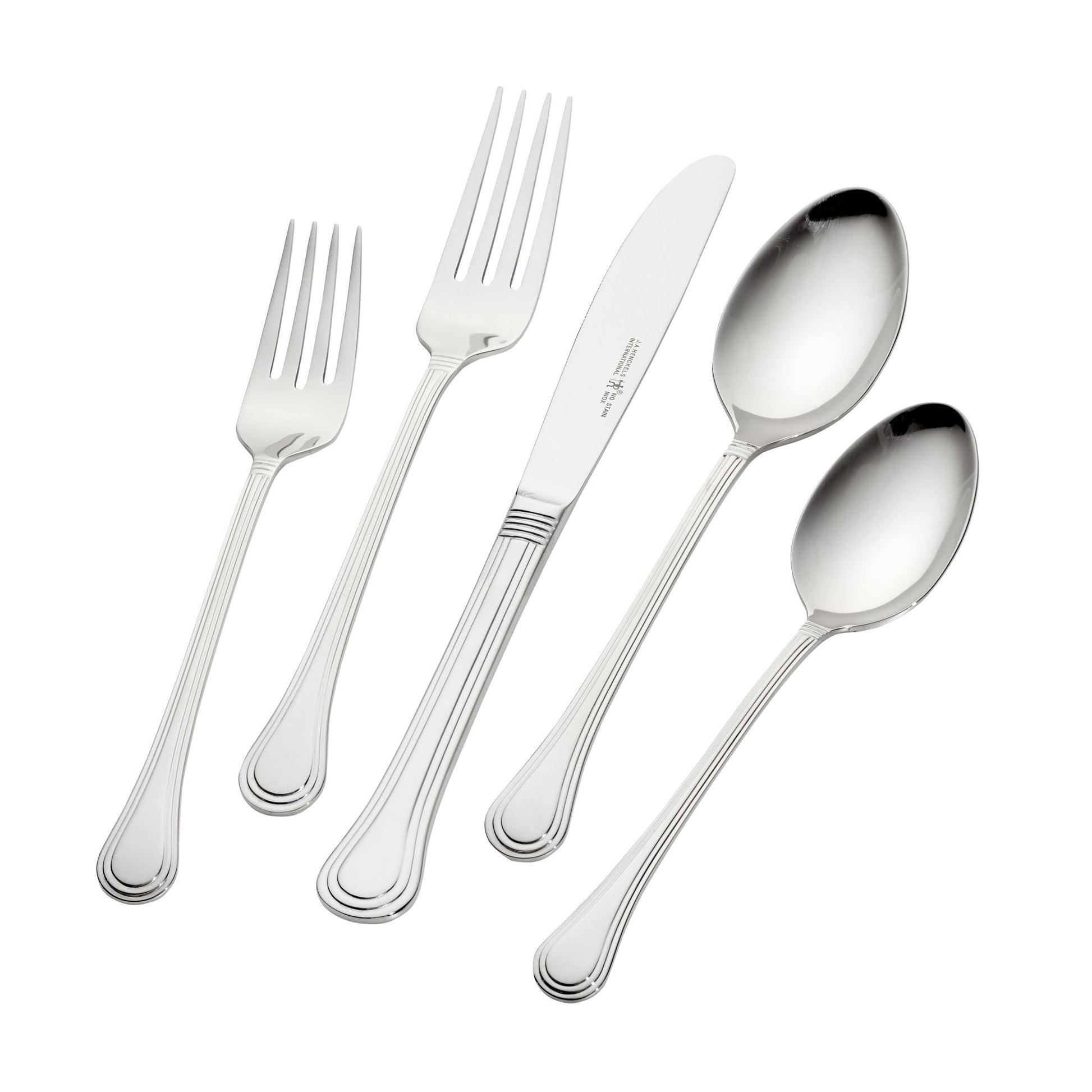 HENCKELS Astley 20 Piece Flatware Set Polished-Flatware Set-DECOROLALA
