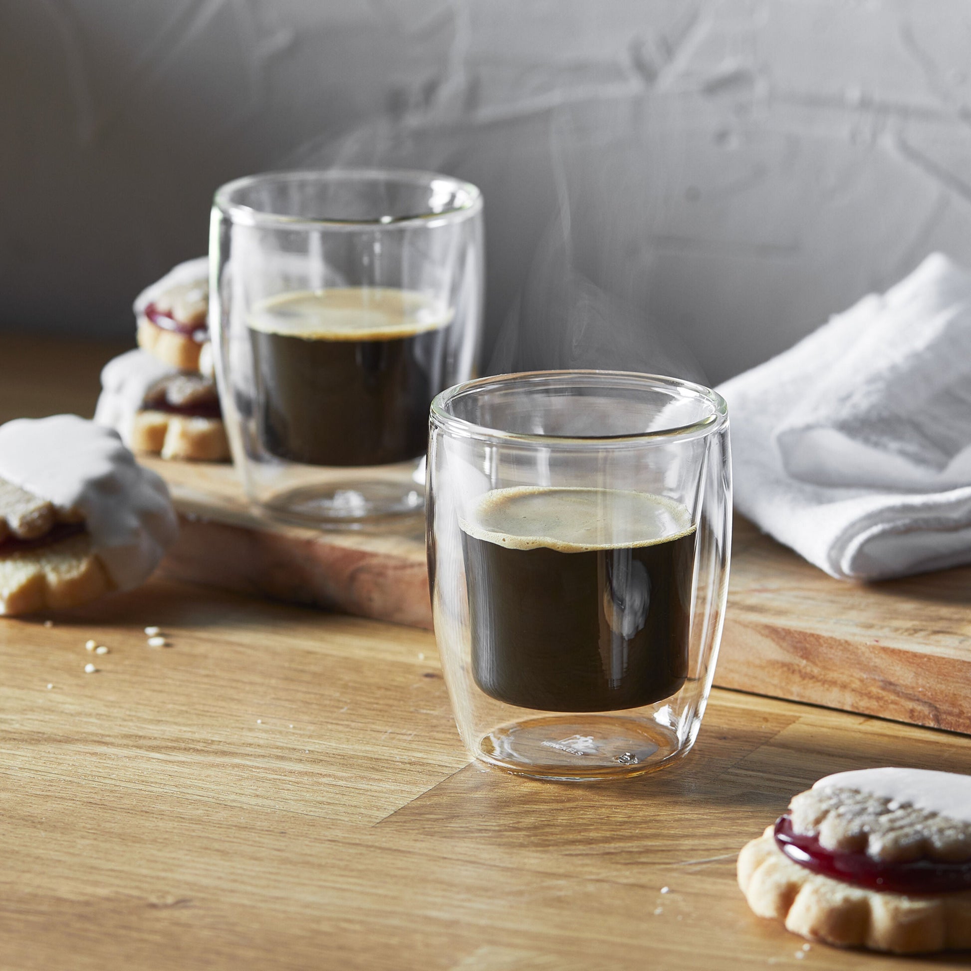 HENCKELS Cafe Roma 2 Piece, Espresso Glass Set-Glasses-DECOROLALA