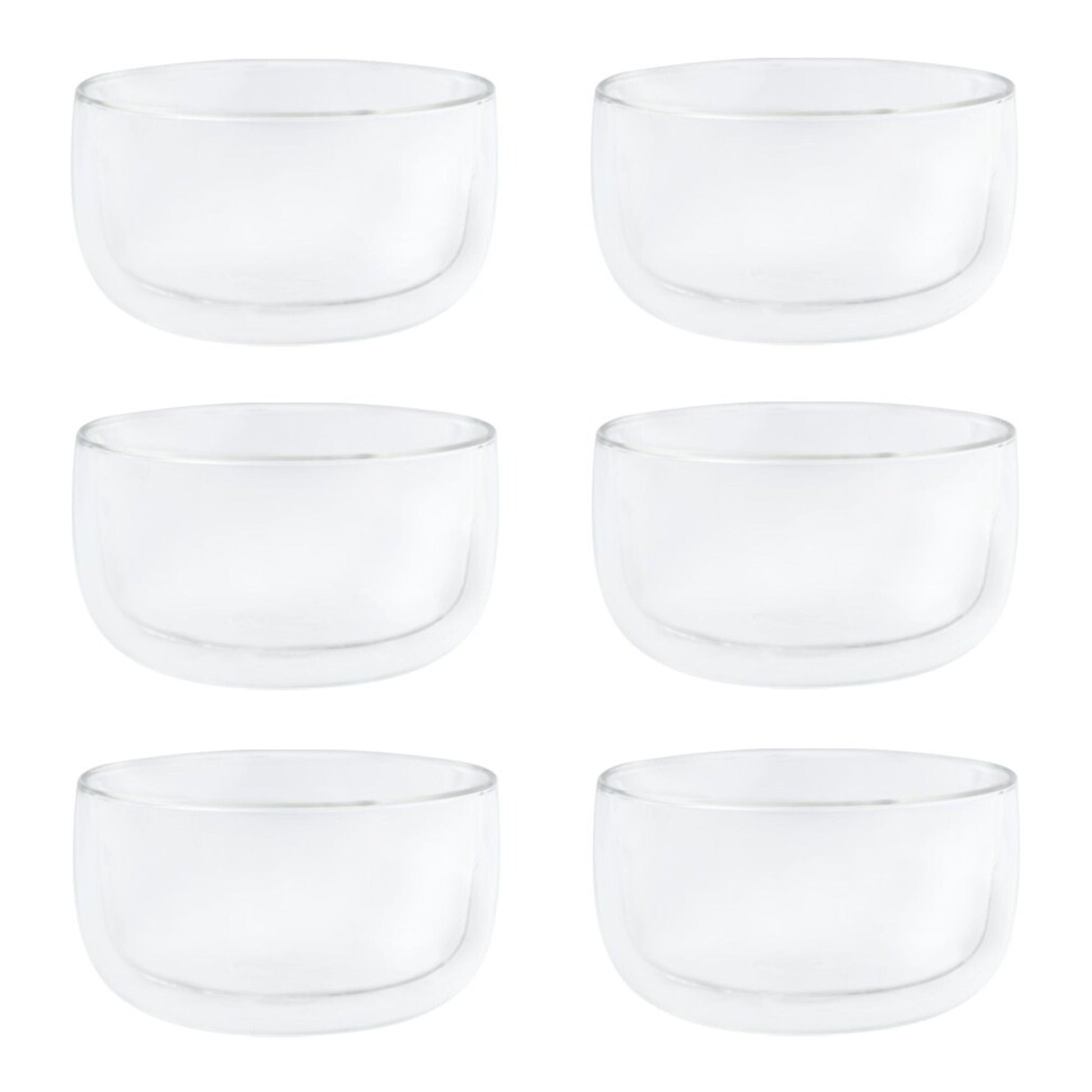 HENCKELS Cafe Roma 6pc Dessert Glasses - Double Wall-DECOROLALA