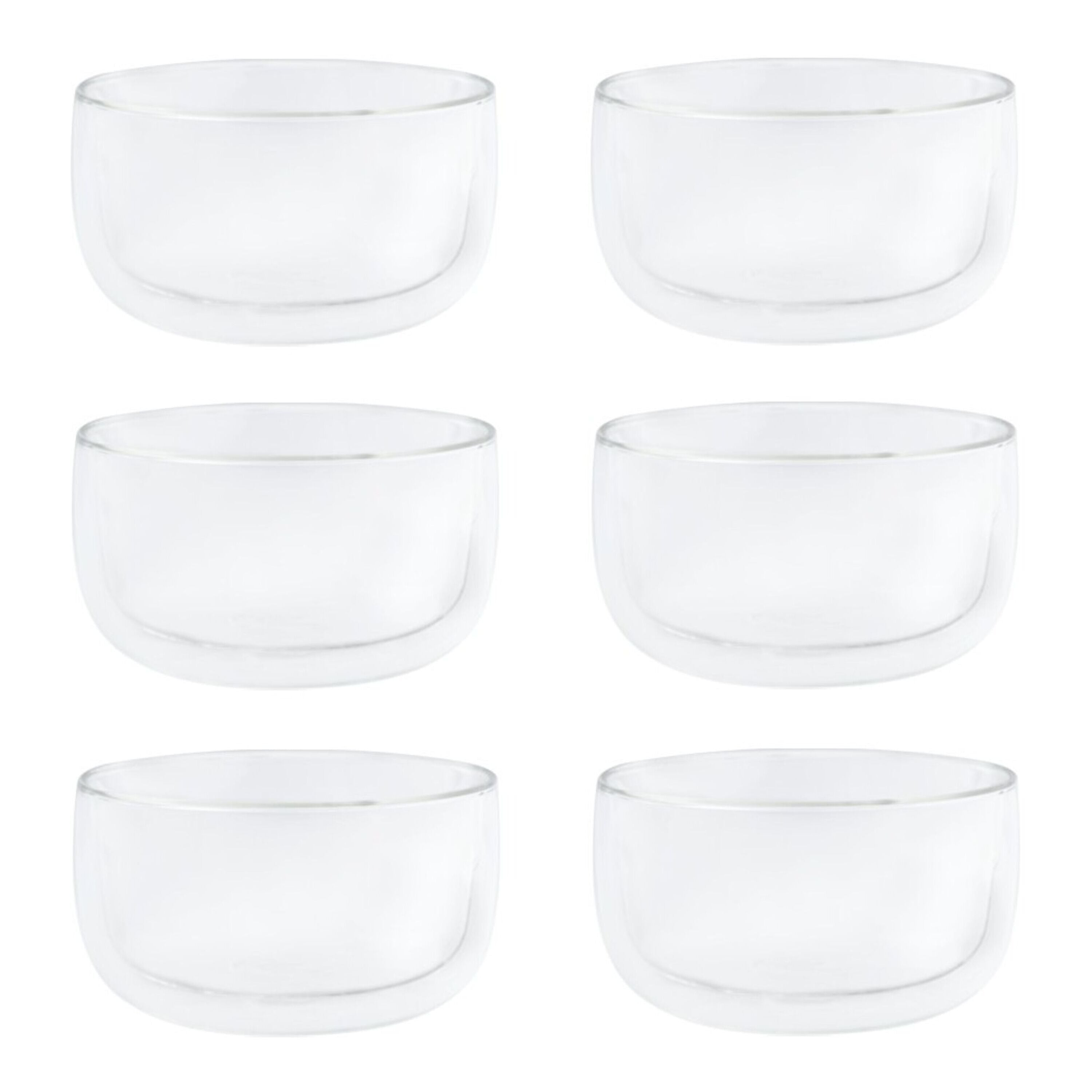 HENCKELS Cafe Roma 6pc Dessert Glasses - Double Wall-DECOROLALA