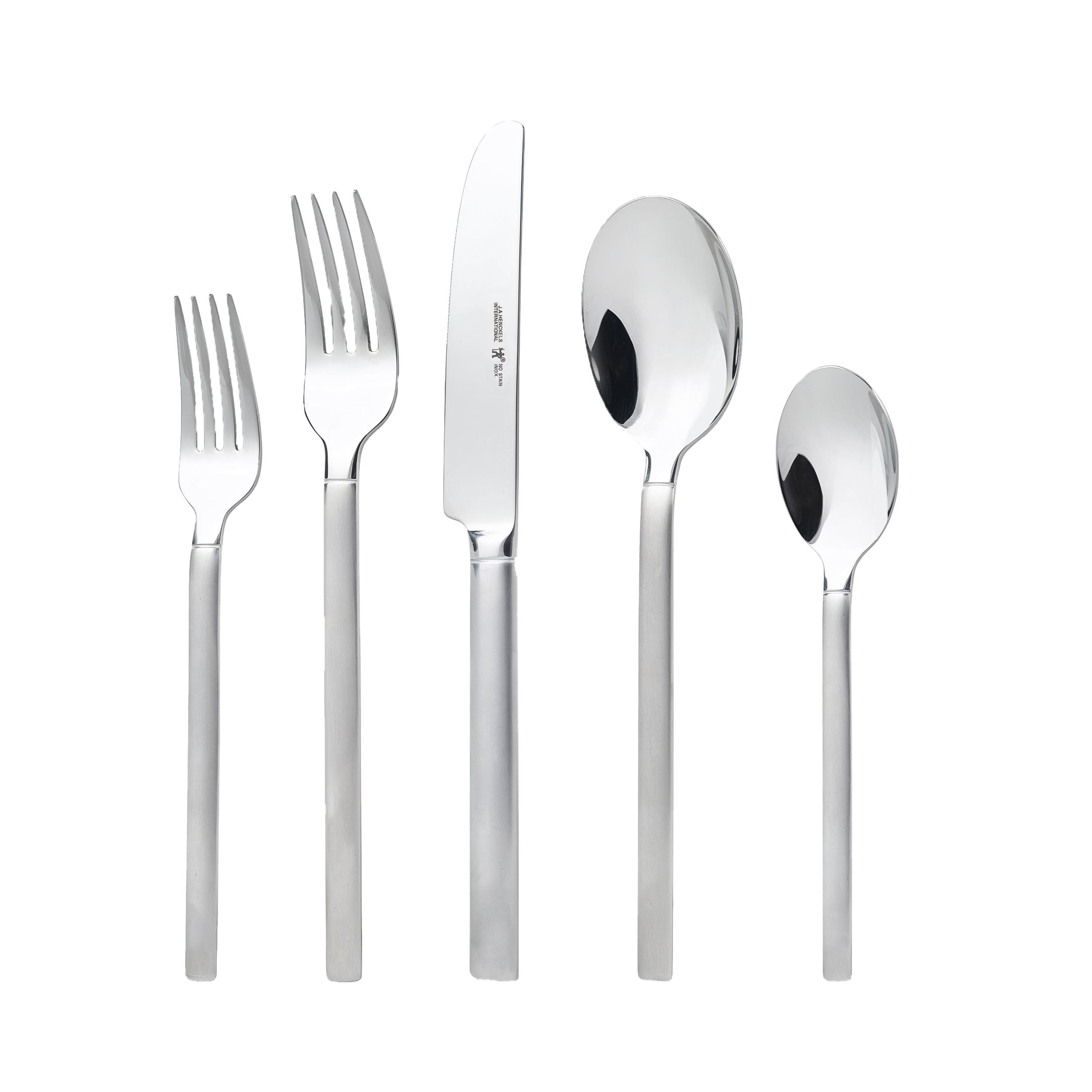 HENCKELS Carrara 20 Piece Flatware Set Stainless Steel-Flatware Set-DECOROLALA