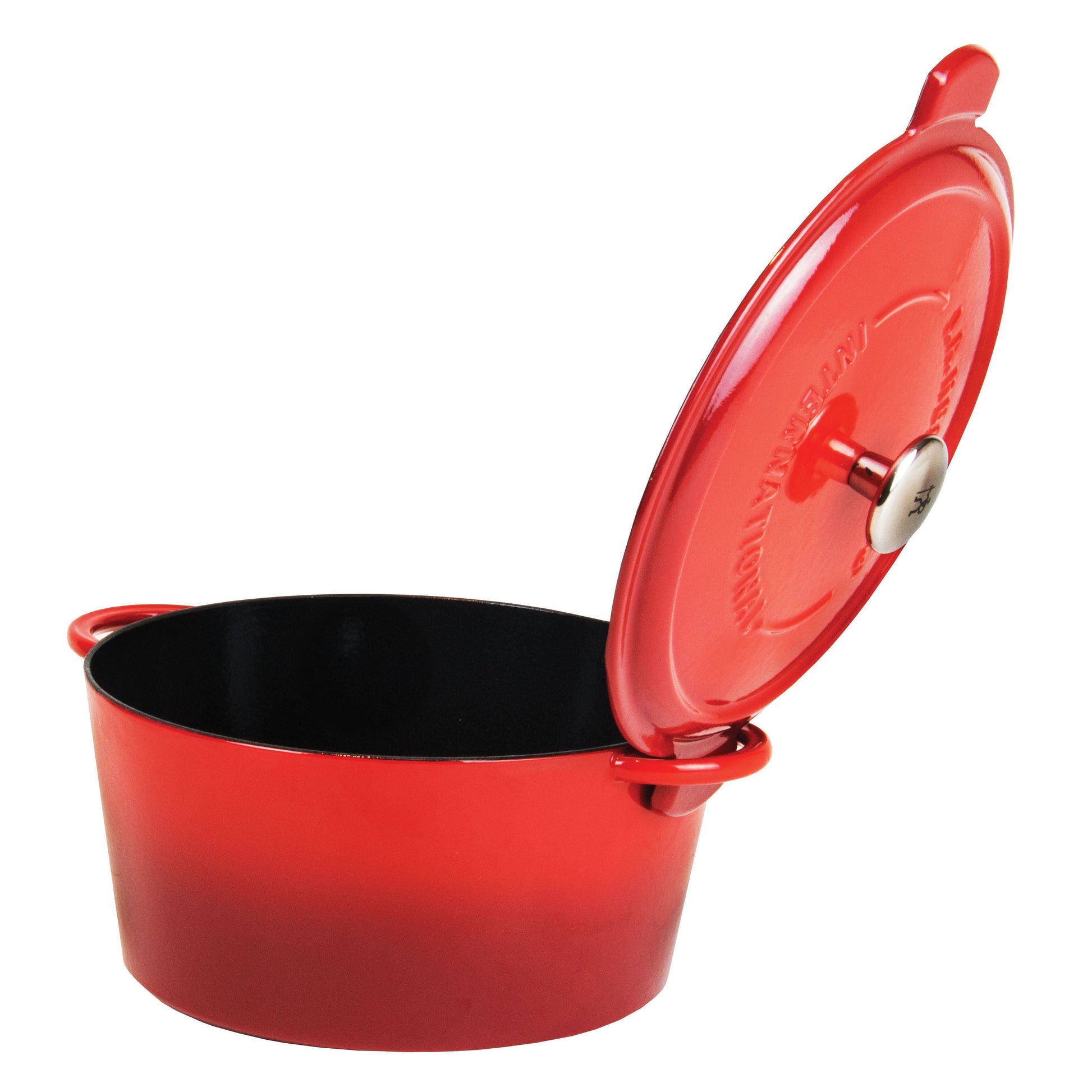 HENCKELS Cast Iron 5.2 L Cast Iron Round French Oven, Red-Bakeware-DECOROLALA