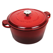 HENCKELS Cast Iron 5.2 L Cast Iron Round French Oven, Red-Bakeware-DECOROLALA