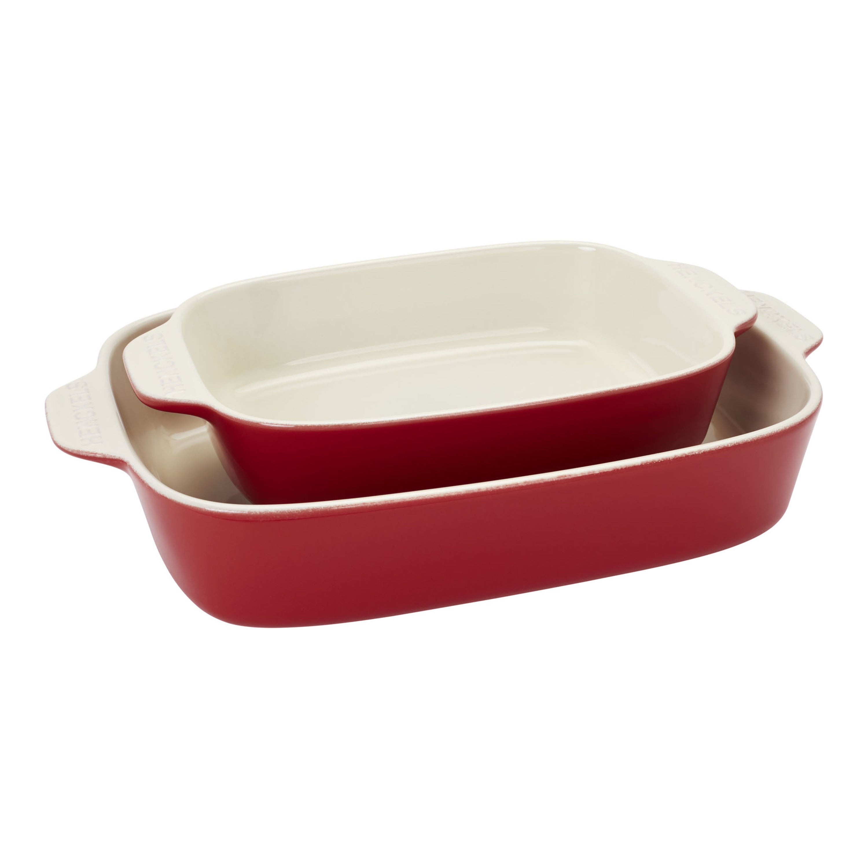HENCKELS Ceramic 8 Piece Bakeware Set, Cherry-Bakeware Set-DECOROLALA