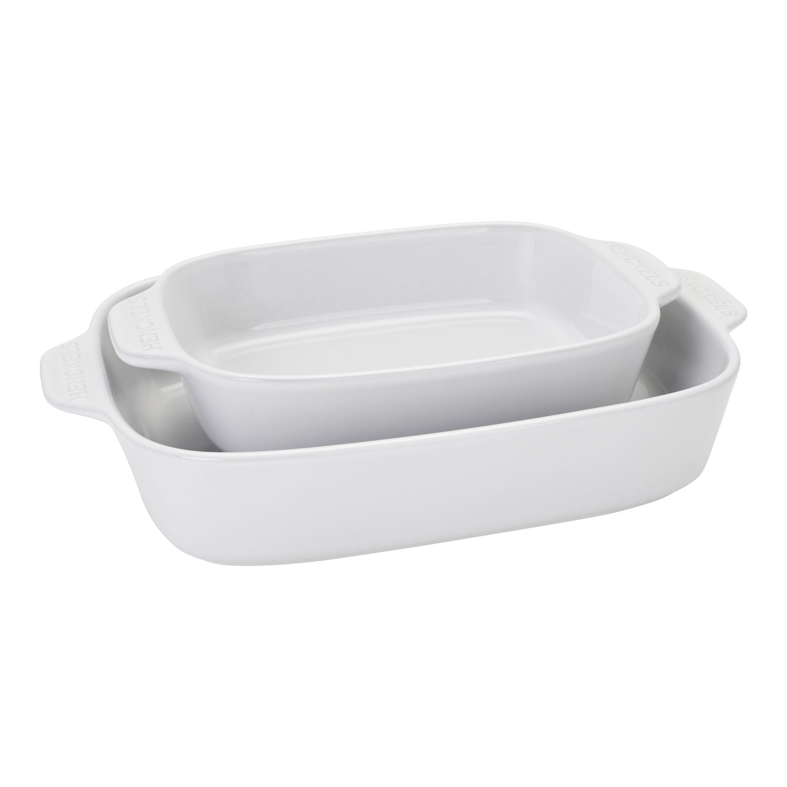 HENCKELS Ceramic 8 Piece Bakeware Set, White-Bakeware Set-DECOROLALA